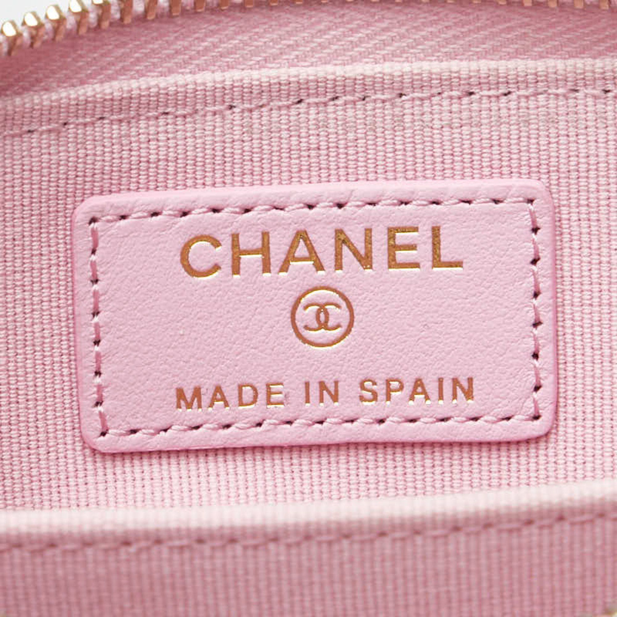 Chanel CHANEL Matelasse Chanel 19 Coco Mark Wallet/Coin Case AP2701 Pink Lambskin Women's Size ONE SIZE - 7 Thumbnail