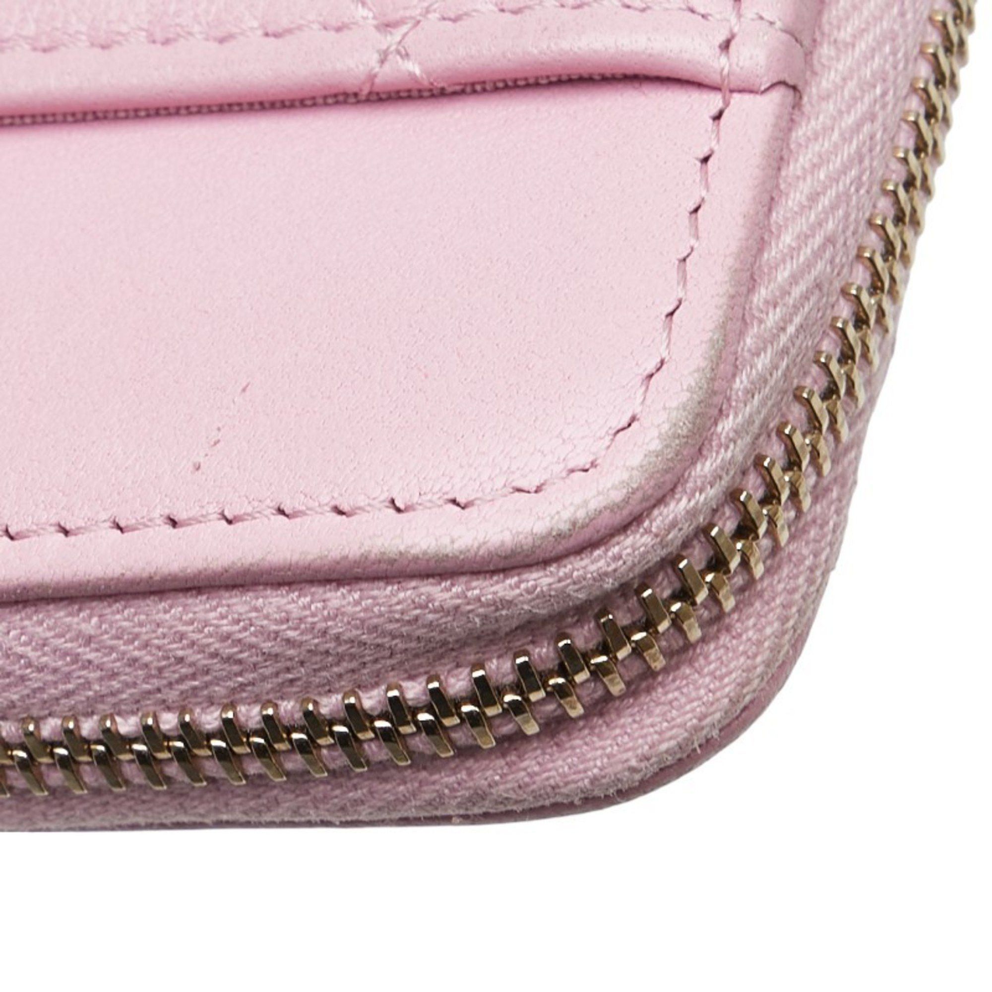 Chanel CHANEL Matelasse Chanel 19 Coco Mark Wallet/Coin Case AP2701 Pink Lambskin Women's Size ONE SIZE - 4 Thumbnail