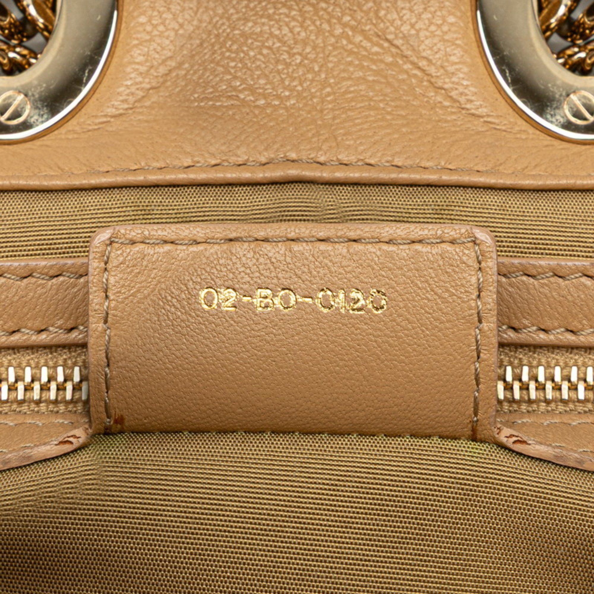 Dior Christian Dior Dior Cannage Lady handbag tote bag in brown and beige lambskin for women. Size ONE SIZE - 12 Thumbnail