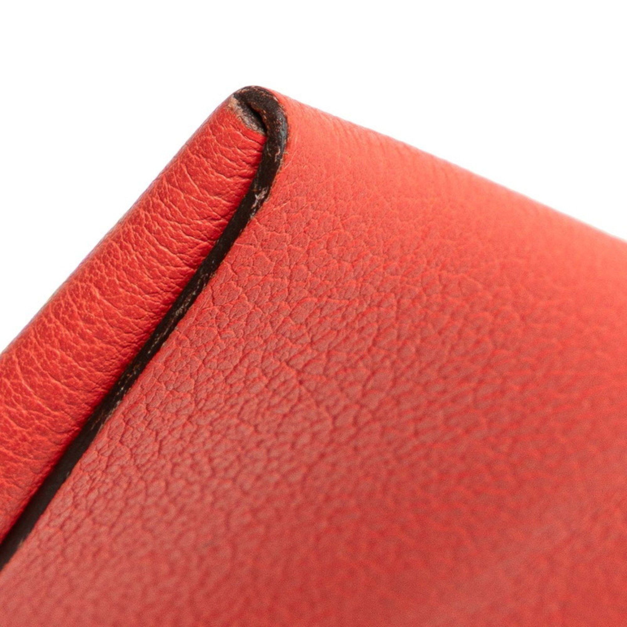 Hermes Hermès Bastia Verso Wallet/Coin Purse, Pink Chevre, Women's, HERMES Size ONE SIZE - 4 Thumbnail