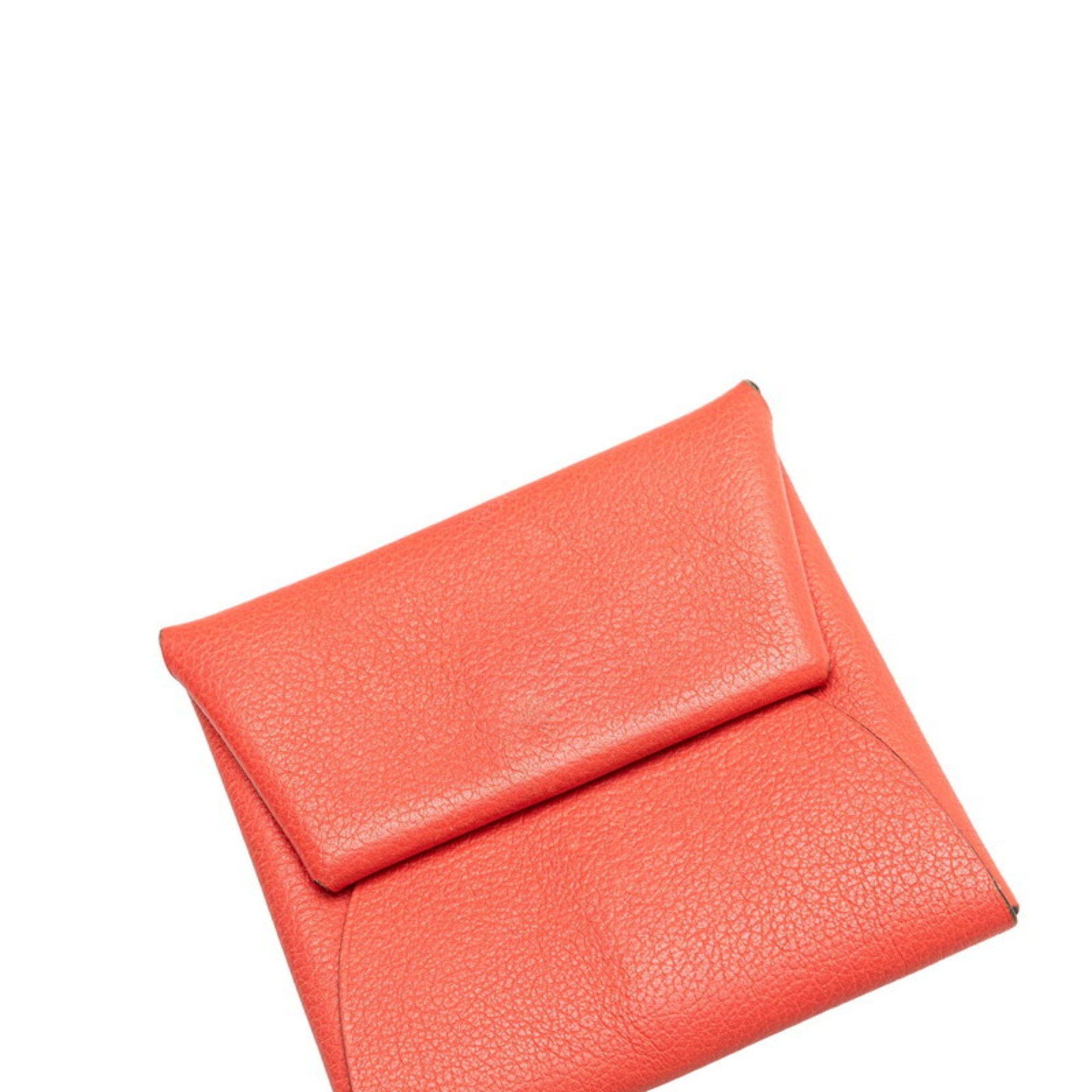Hermes Hermès Bastia Verso Wallet/Coin Purse, Pink Chevre, Women's, HERMES Size ONE SIZE - 6 Thumbnail