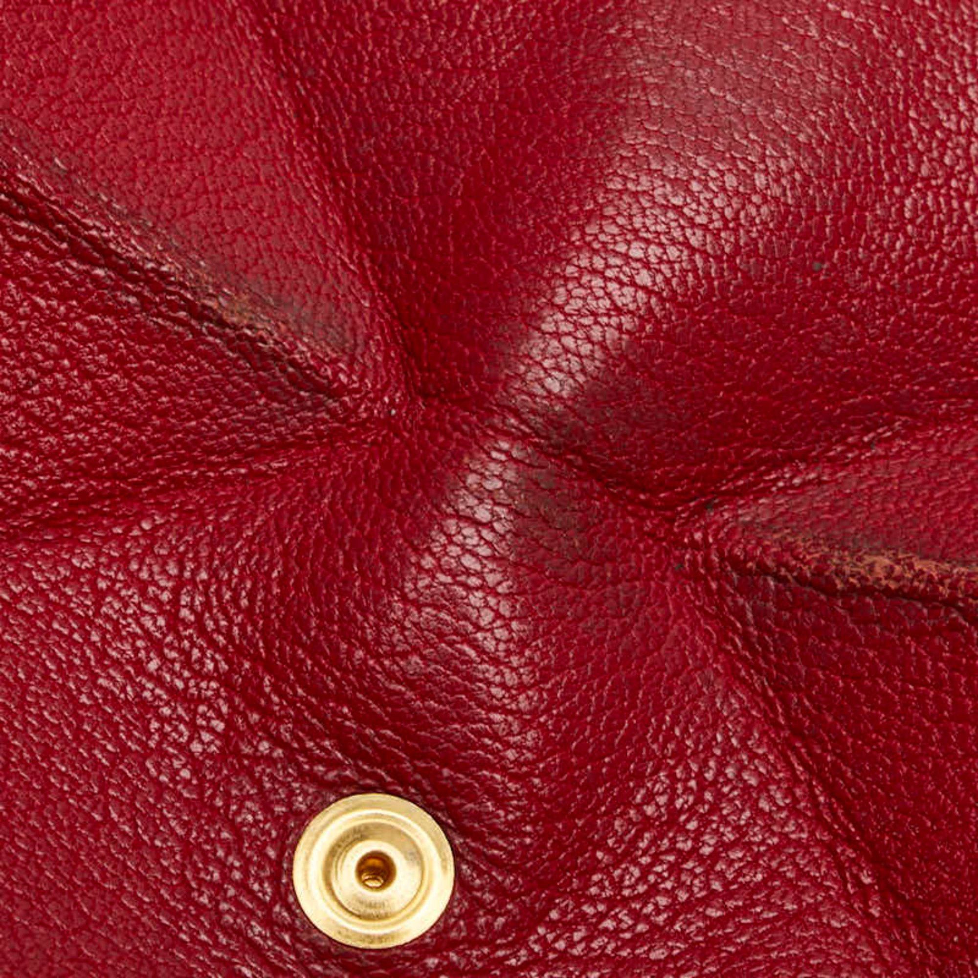 Hermes Hermes Hermès Levain Quatre wallet/coin case, red, Chevre, women's. Size ONE SIZE - 6 Thumbnail