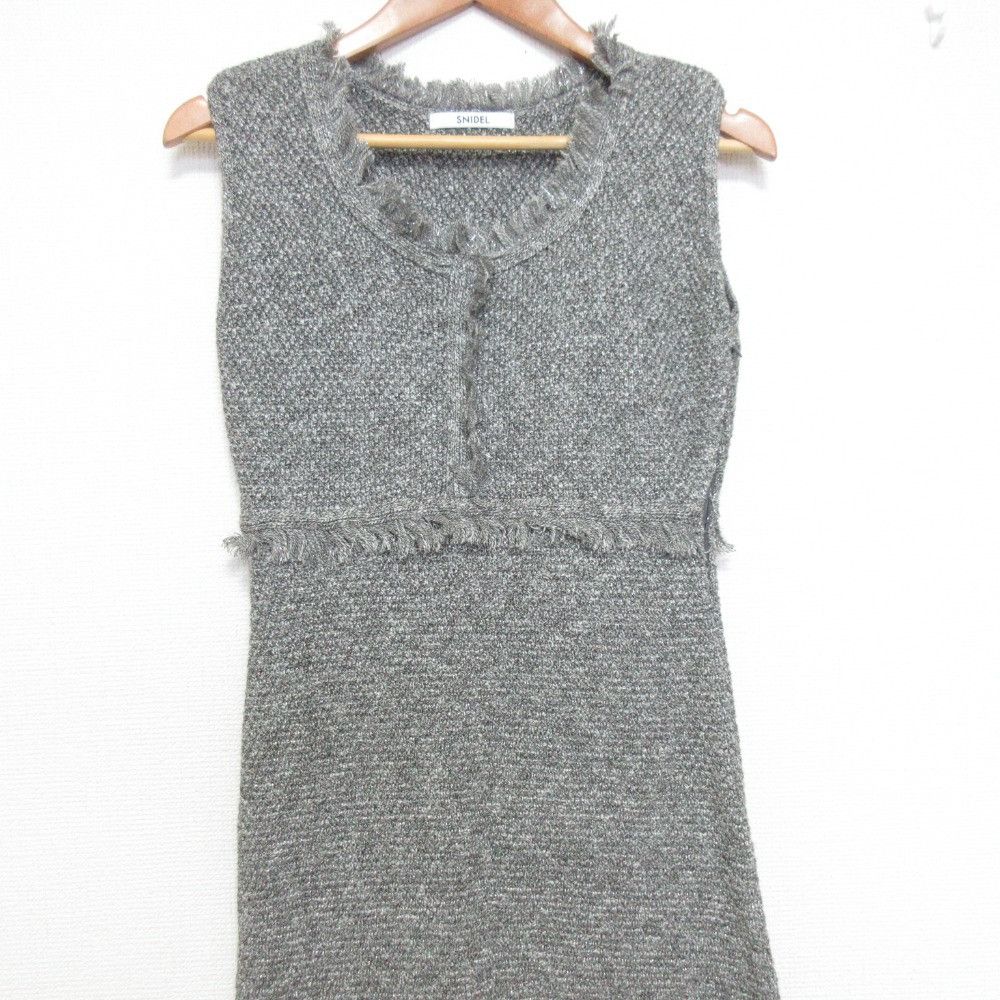 Other Other Snidel Summer Tweed Knit Dress Others Dresses SWNO251097 DUTY FREE for USA Size ONE SIZE - 3 Thumbnail