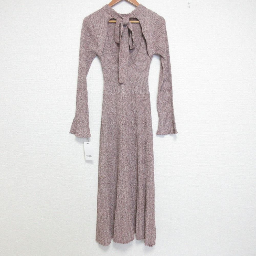 Other Other Snidel Back Open Knit Dress Others Dresses SWNO251017 DUTY FREE for USA Size ONE SIZE - 2 Thumbnail