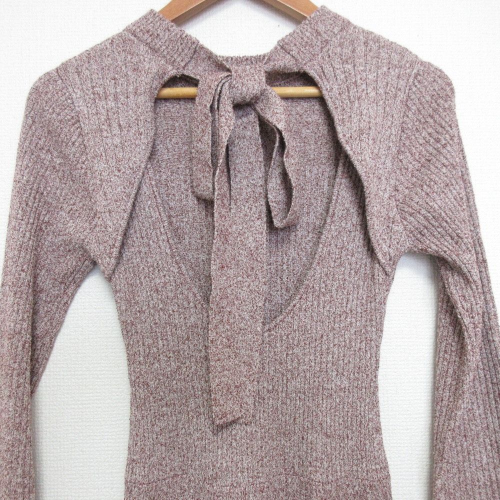 Other Other Snidel Back Open Knit Dress Others Dresses SWNO251017 DUTY FREE for USA Size ONE SIZE - 4 Thumbnail