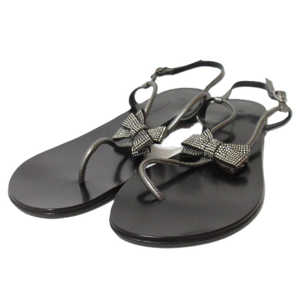 Other Other Giuseppe Zanotti ROCK 10 INFRADITO PALM Sandals Leather Shoes DUTY FREE for USA Size ONE SIZE - 2 Thumbnail