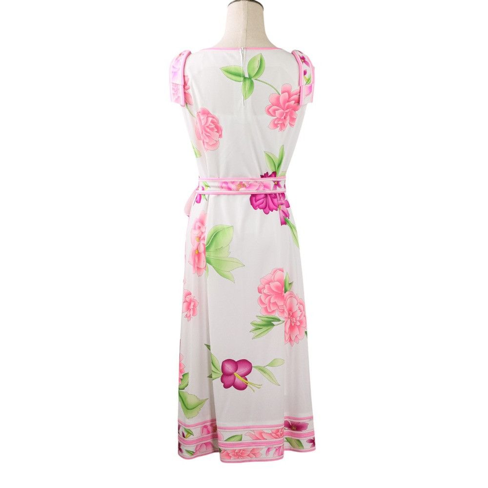 Other Other LEONARD Flower Print Kankan Stretch Dress Others Dresses DUTY FREE for USA Size ONE SIZE - 3 Thumbnail