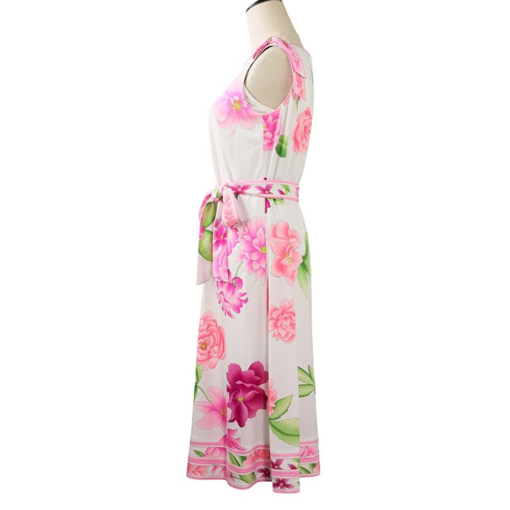 Other Other LEONARD Flower Print Kankan Stretch Dress Others Dresses DUTY FREE for USA Size ONE SIZE - 2 Thumbnail