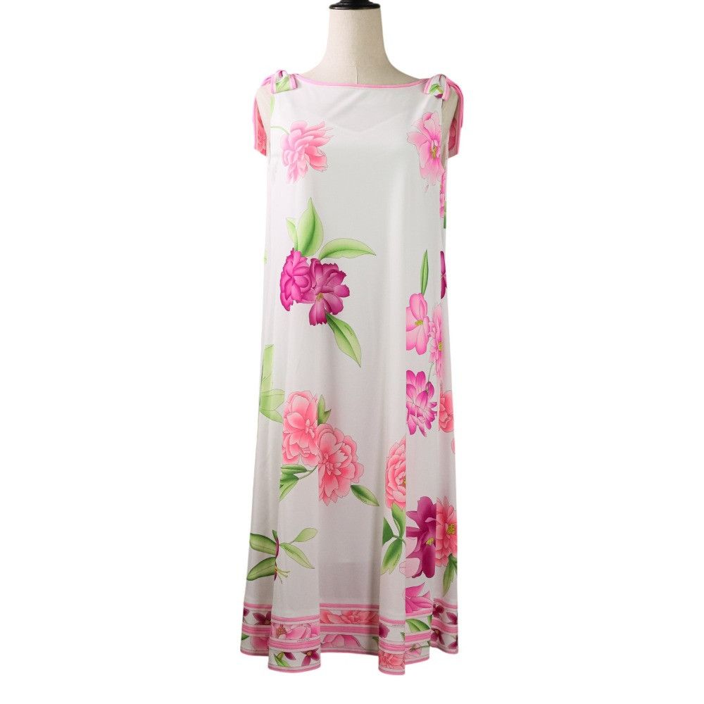 Other Other LEONARD Flower Print Kankan Stretch Dress Others Dresses DUTY FREE for USA Size ONE SIZE - 4 Thumbnail