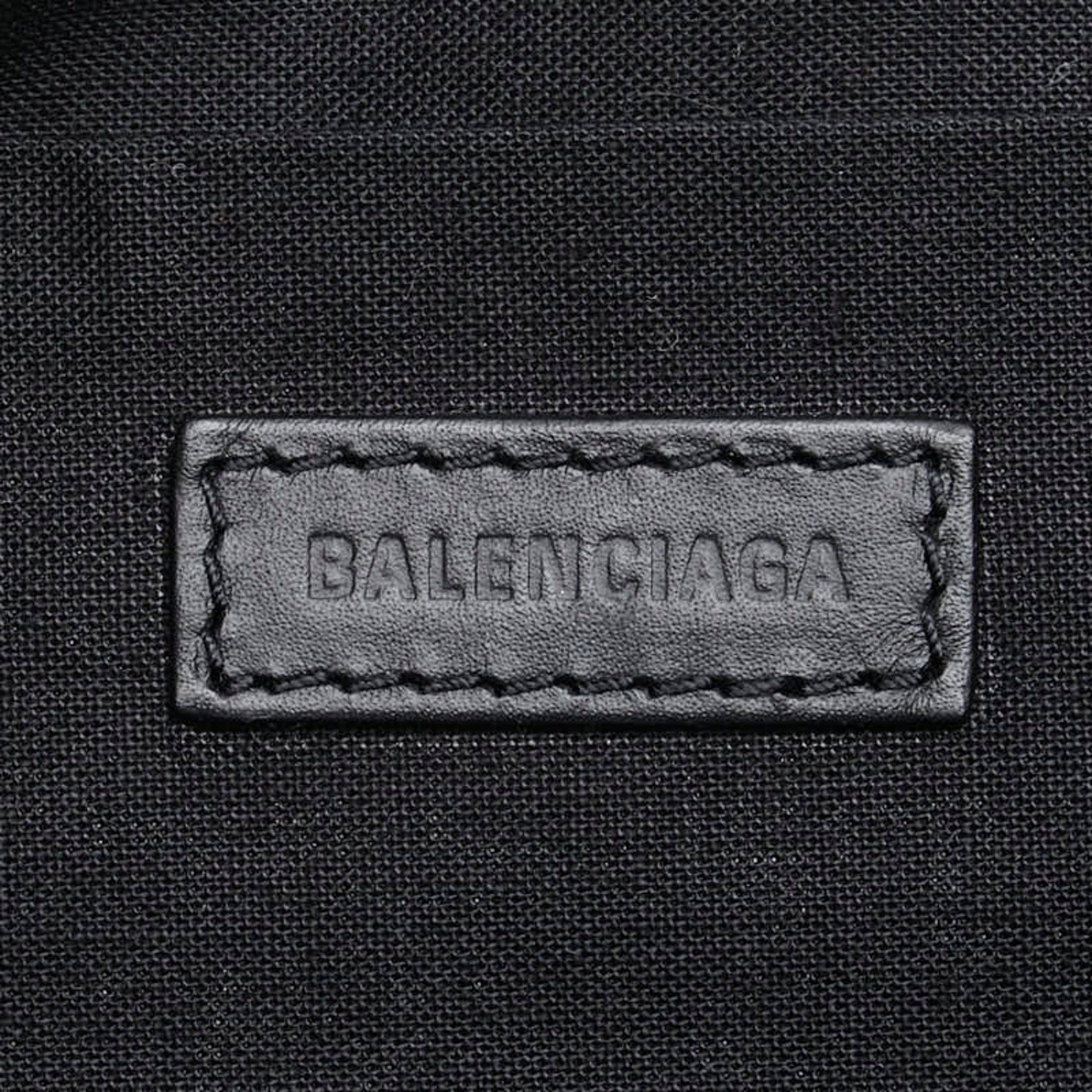 Balenciaga Balenciaga Navy Clip M Clutch Bag 373834 Beige Black Canvas Leather Women's BALENCIAGA Size ONE SIZE - 6 Thumbnail