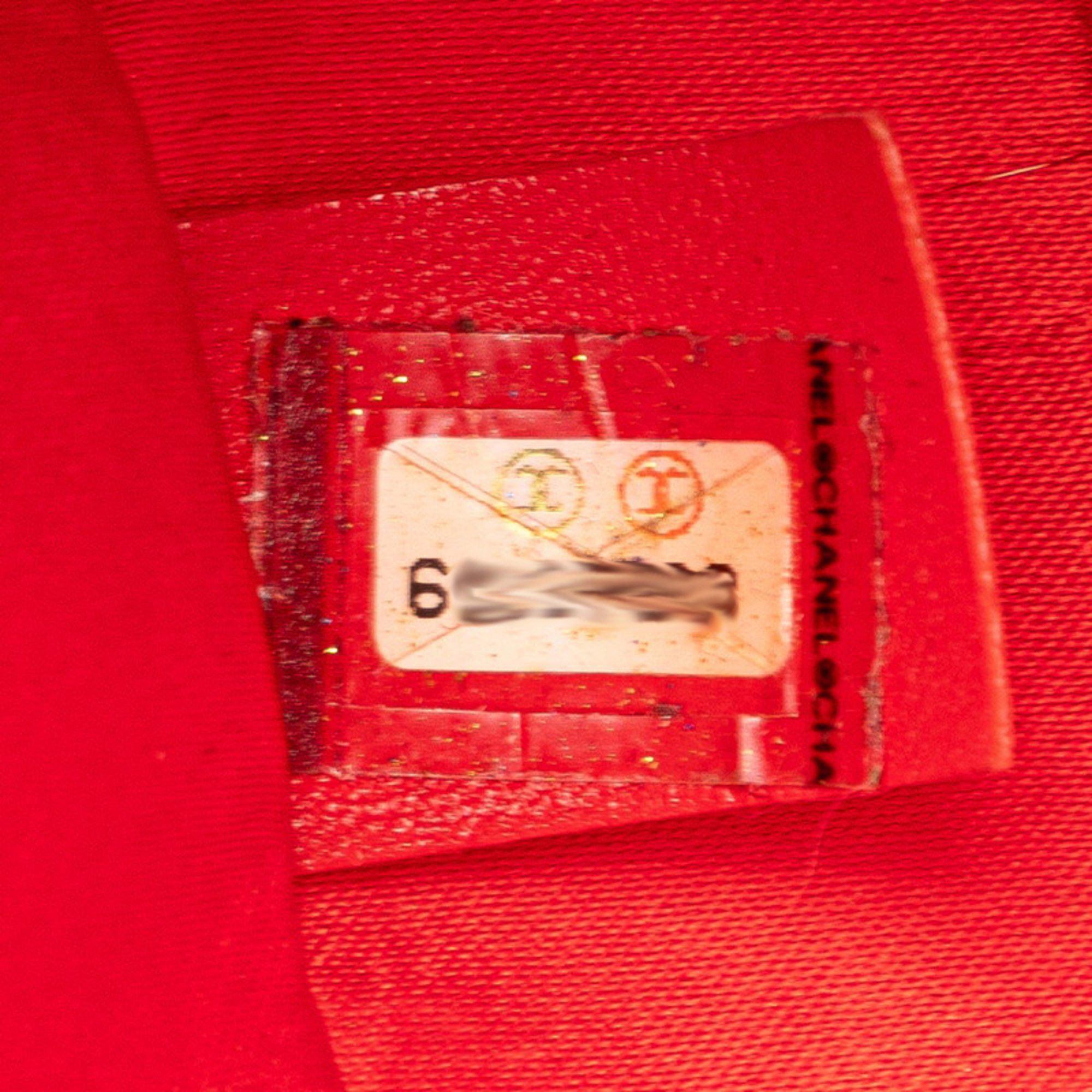 Chanel Chanel New Travel Line Coco Mark Pouch, Red Canvas, Women's, CHANEL Size ONE SIZE - 6 Thumbnail