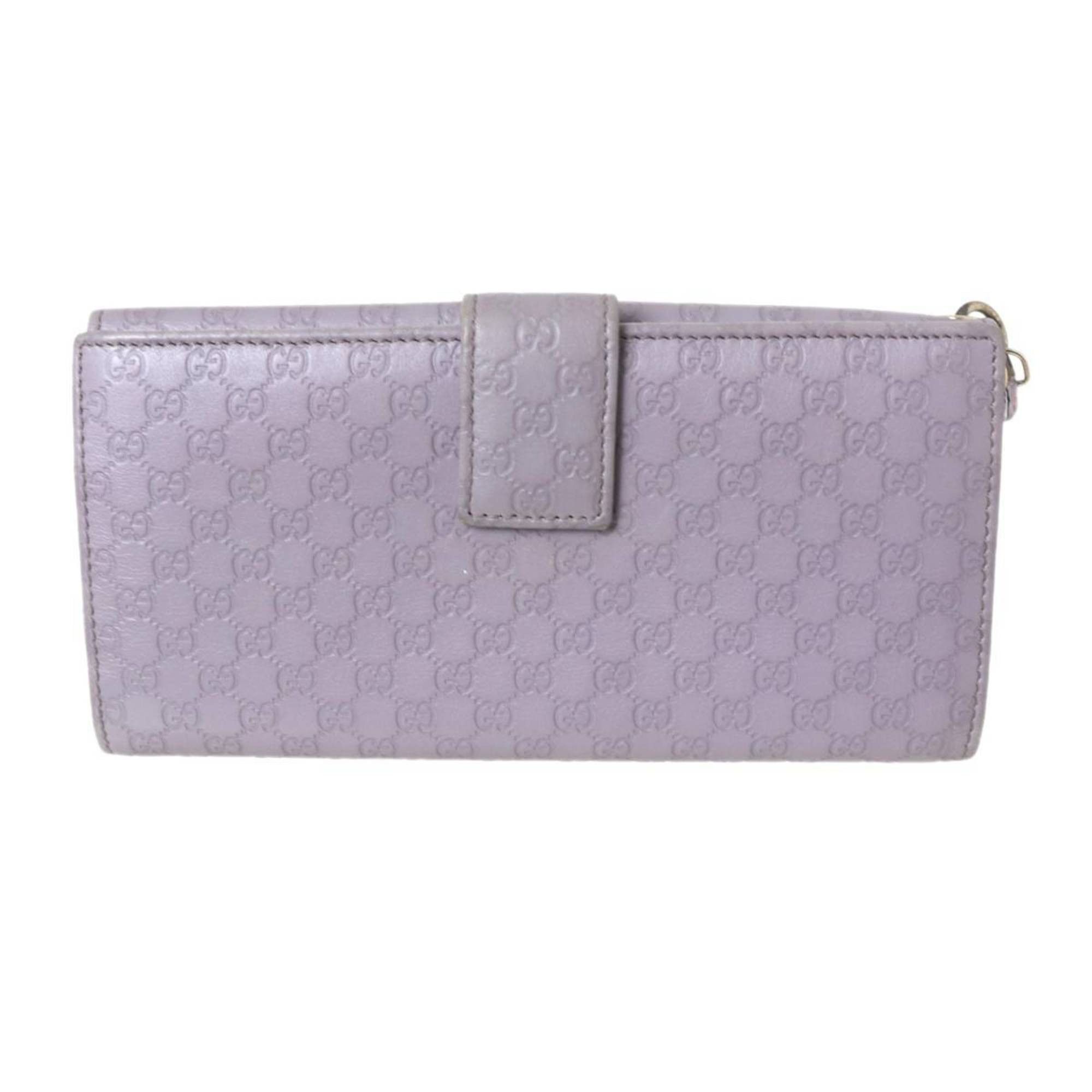 Gucci Gucci Long Wallet W Guccissima Purple Gray 282540-2778 Size ONE SIZE - 3 Thumbnail