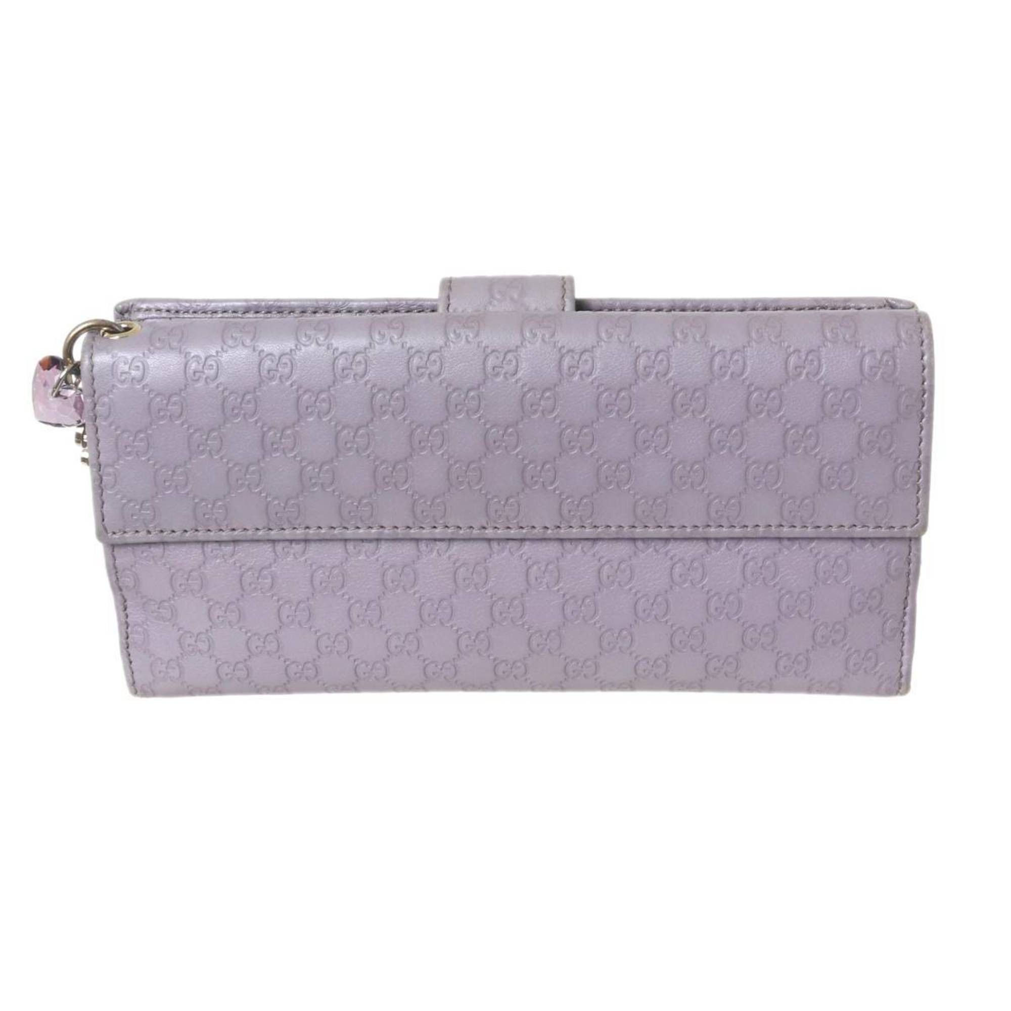 Gucci Gucci Long Wallet W Guccissima Purple Gray 282540-2778 Size ONE SIZE - 2 Thumbnail