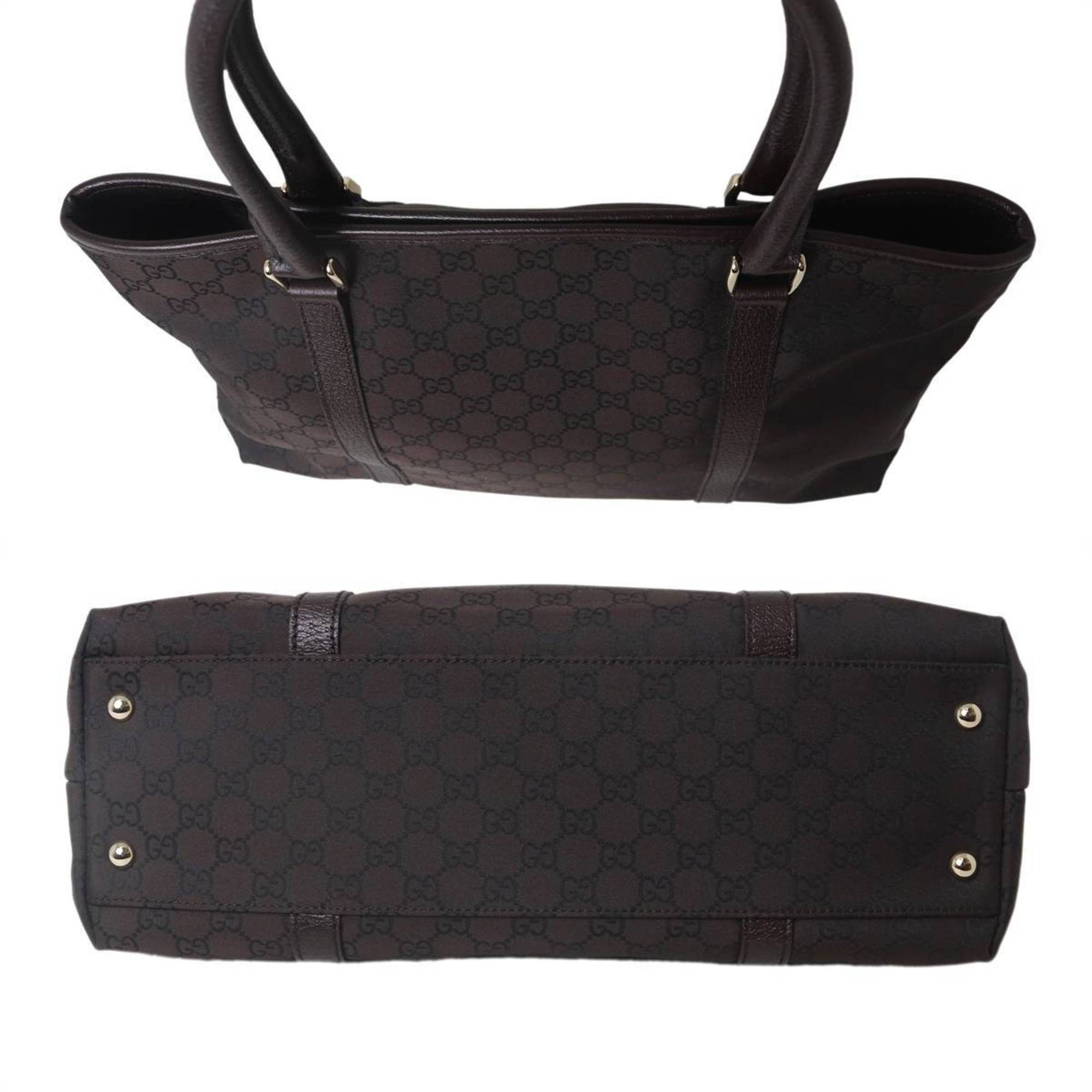 Gucci GUCCI GG Canvas Tote Bag, Brown, 257302 204991 Size ONE SIZE - 5 Thumbnail