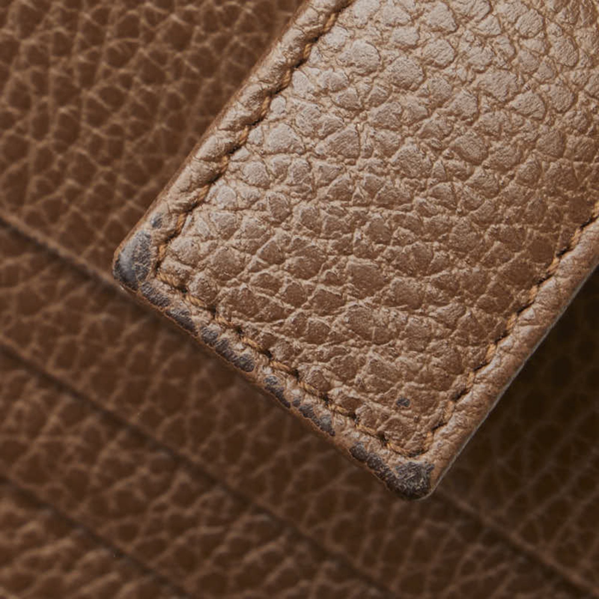 Gucci Gucci GG Canvas Zip-Around Bifold Wallet 346056 Beige Brown Leather Women's GUCCI Size ONE SIZE - 5 Thumbnail