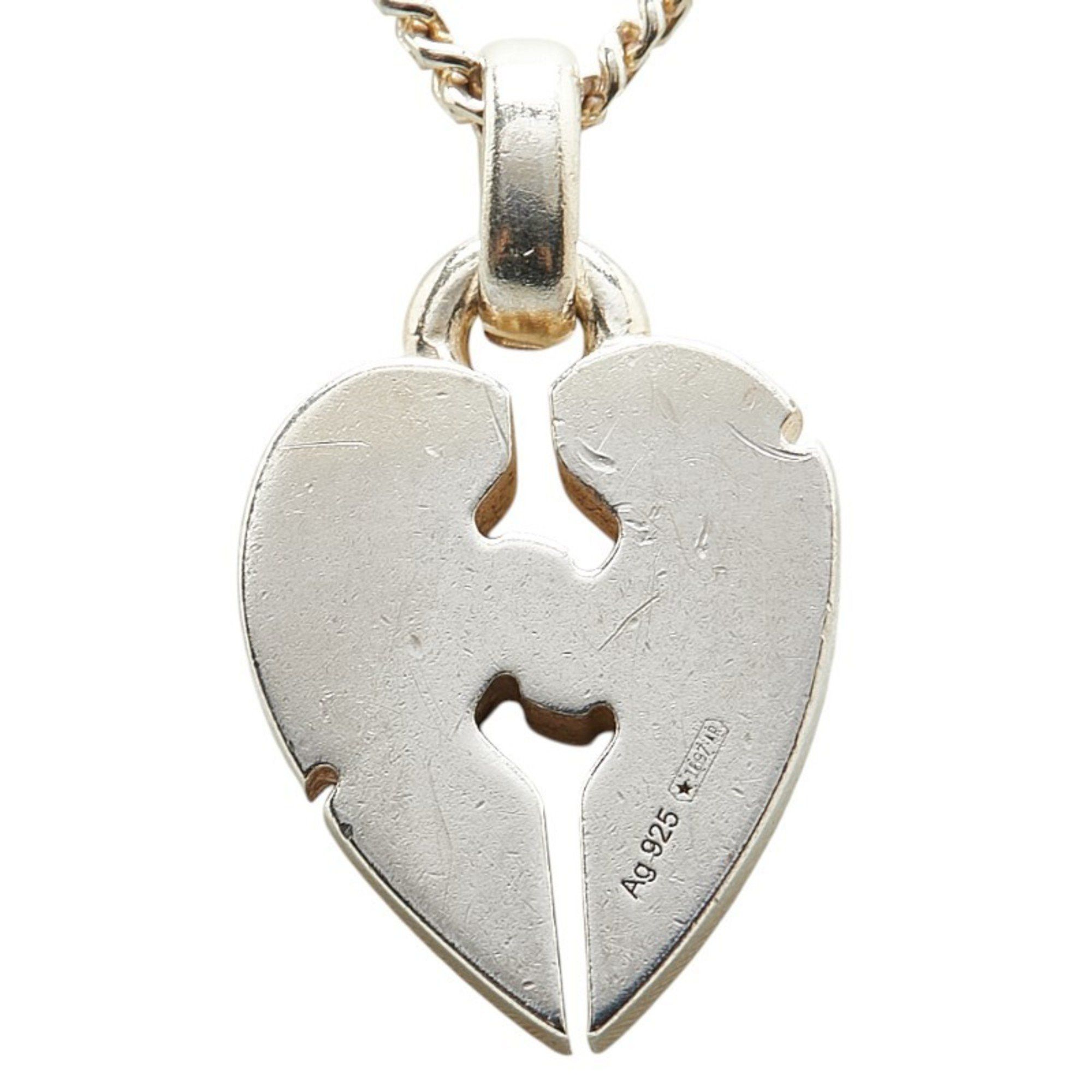 Gucci Knot Heart Necklace in SV925 Silver for Women