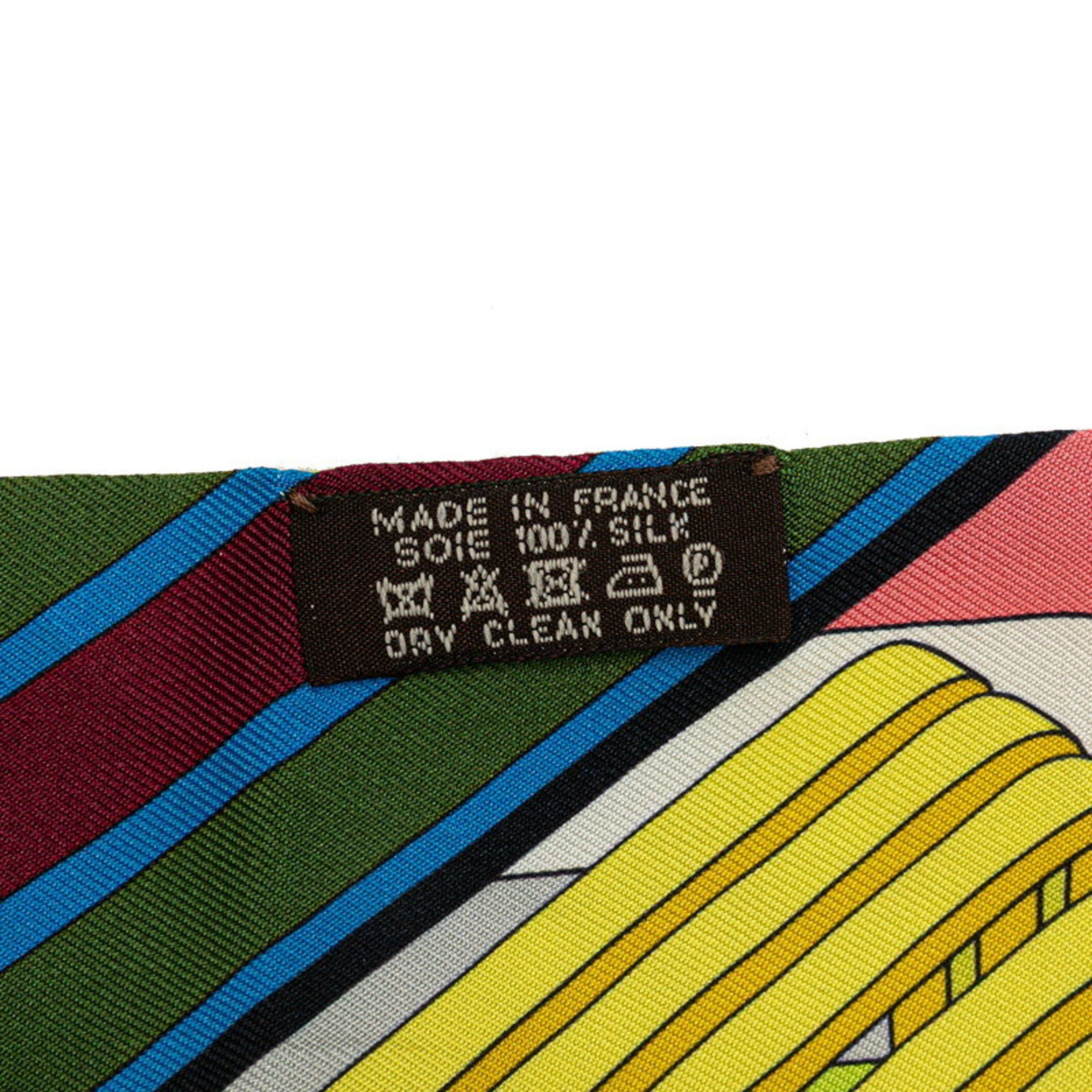 Hermes Hermes Twilly SANGLES EN ZIGZAG Zigzag Sangle Scarf, Multicolored Silk, Women's, HERMES Size ONE SIZE - 5 Thumbnail
