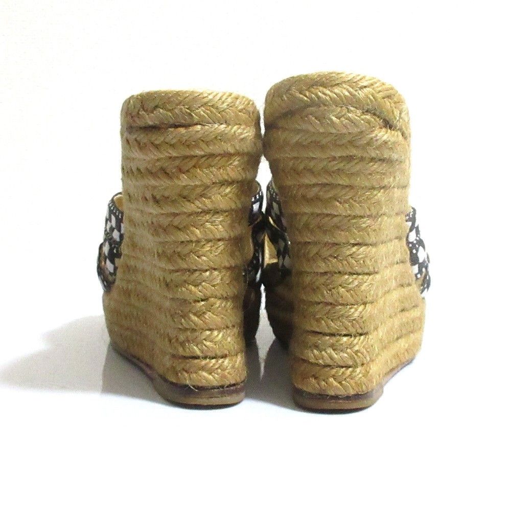 Christian Louboutin Christian Louboutin Christian Louboutin Espadrille Wedge Sandals Natural Material Shoes DUTY FREE for USA Size ONE SIZE - 6 Thumbnail