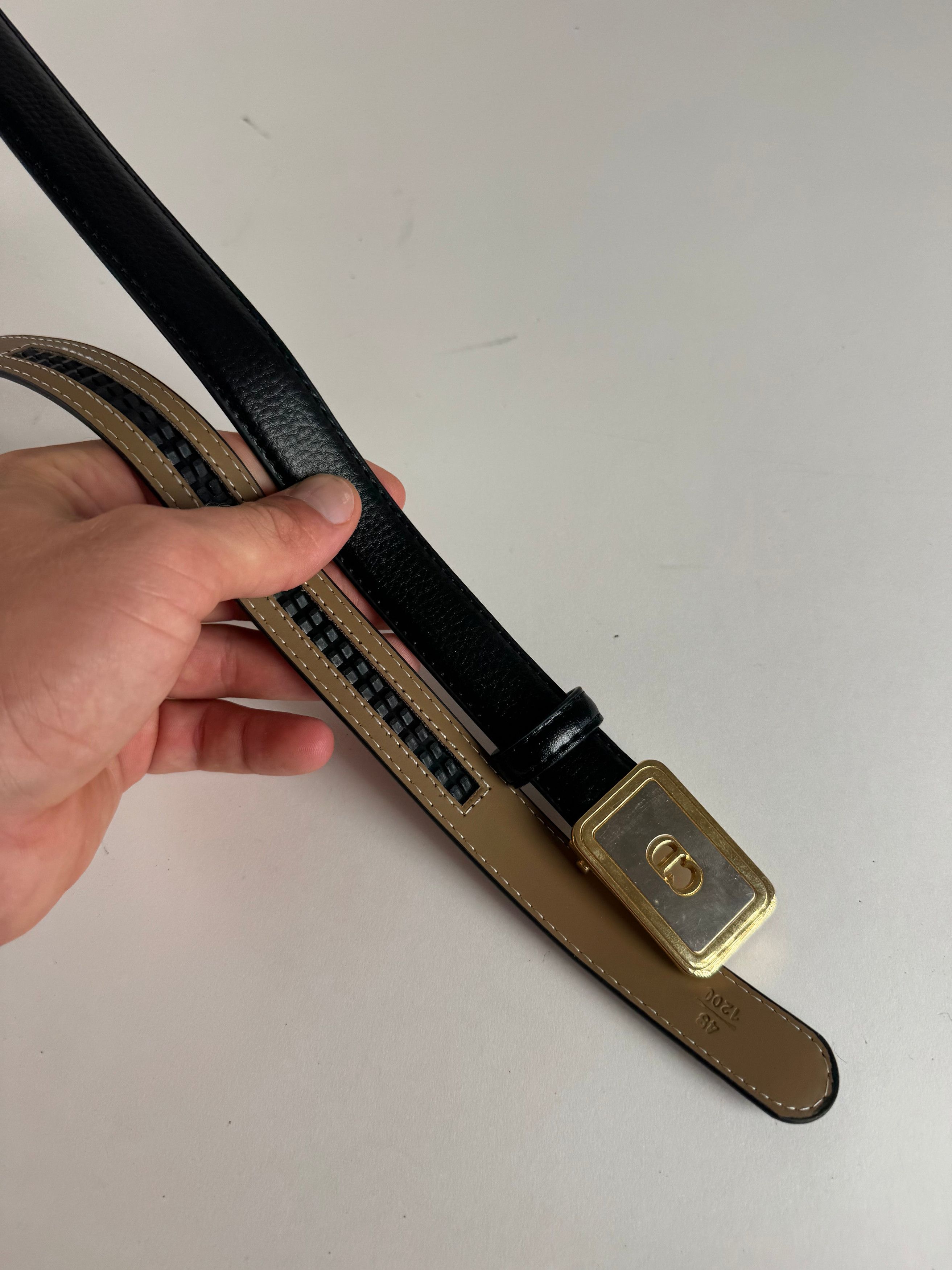 Dior Vintage Leather belt black Size ONE SIZE - 6 Thumbnail