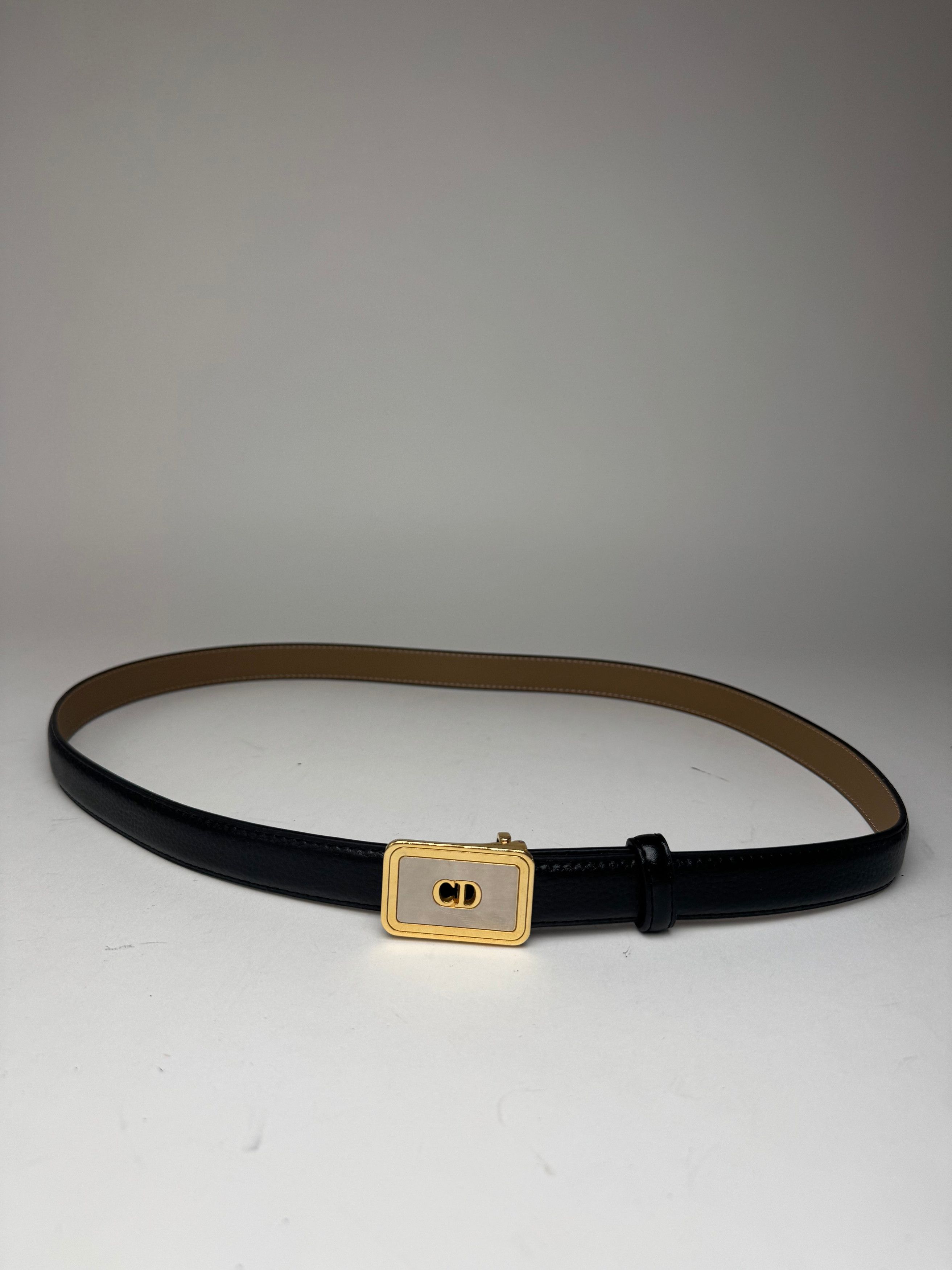 Dior Vintage Leather belt black Size ONE SIZE - 5 Thumbnail