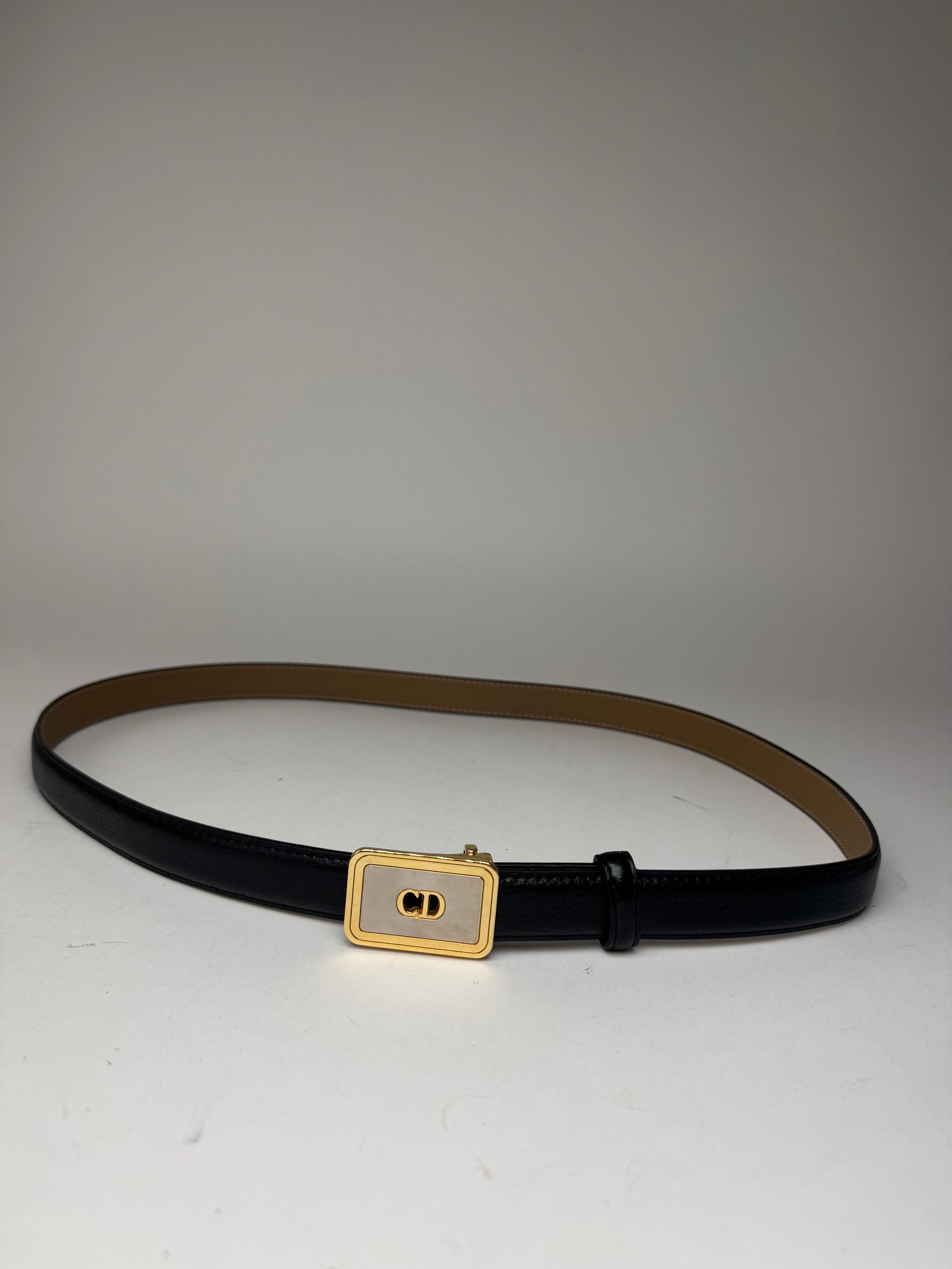 Dior Vintage Leather belt black Size ONE SIZE - 8 Thumbnail