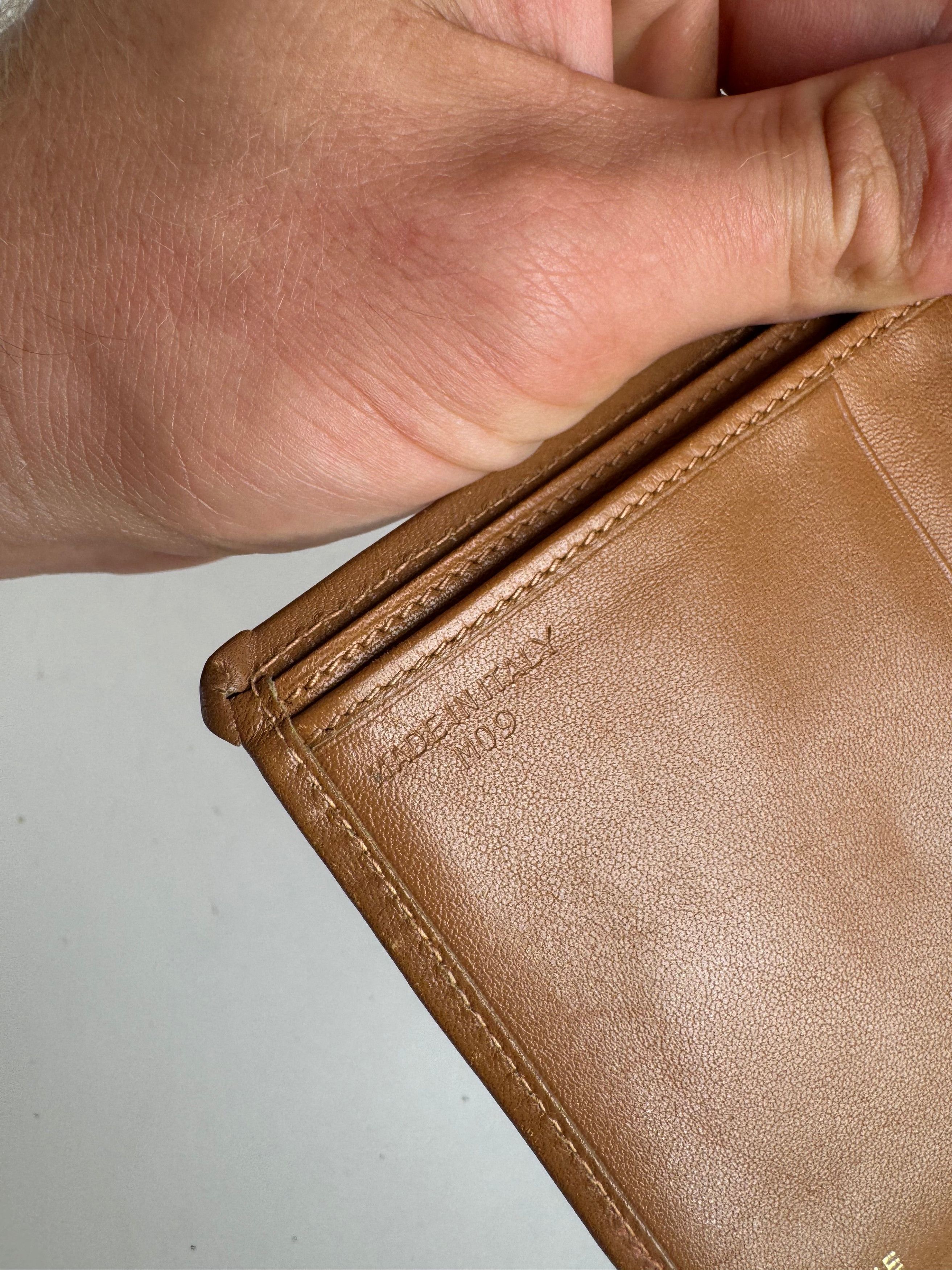 Celine Vintage Paris Monogram Leather wallet beige brown Size ONE SIZE - 9 Thumbnail