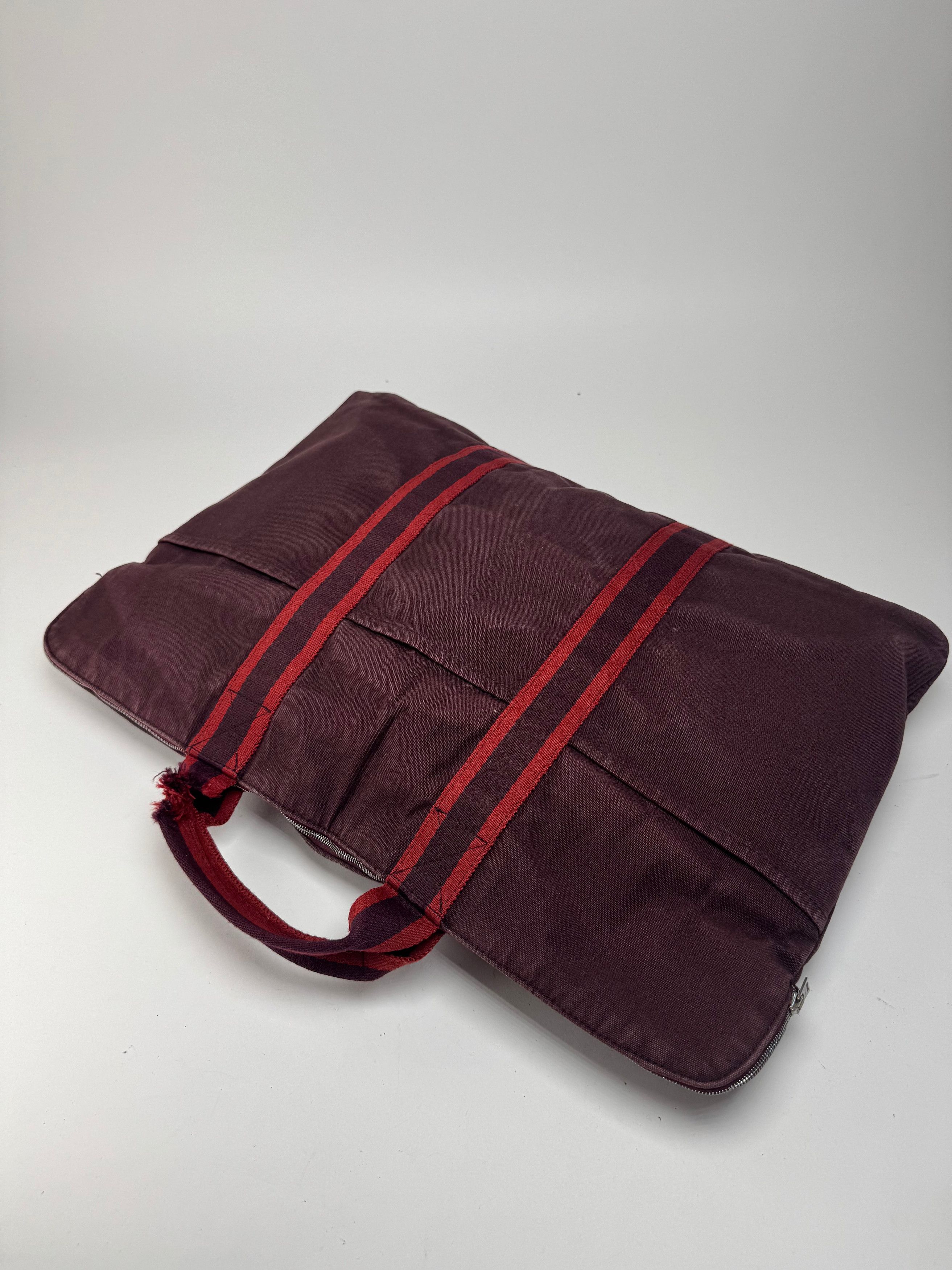Other Vintage Hermes Canvas Travel Bag purple Size ONE SIZE - 2 Thumbnail