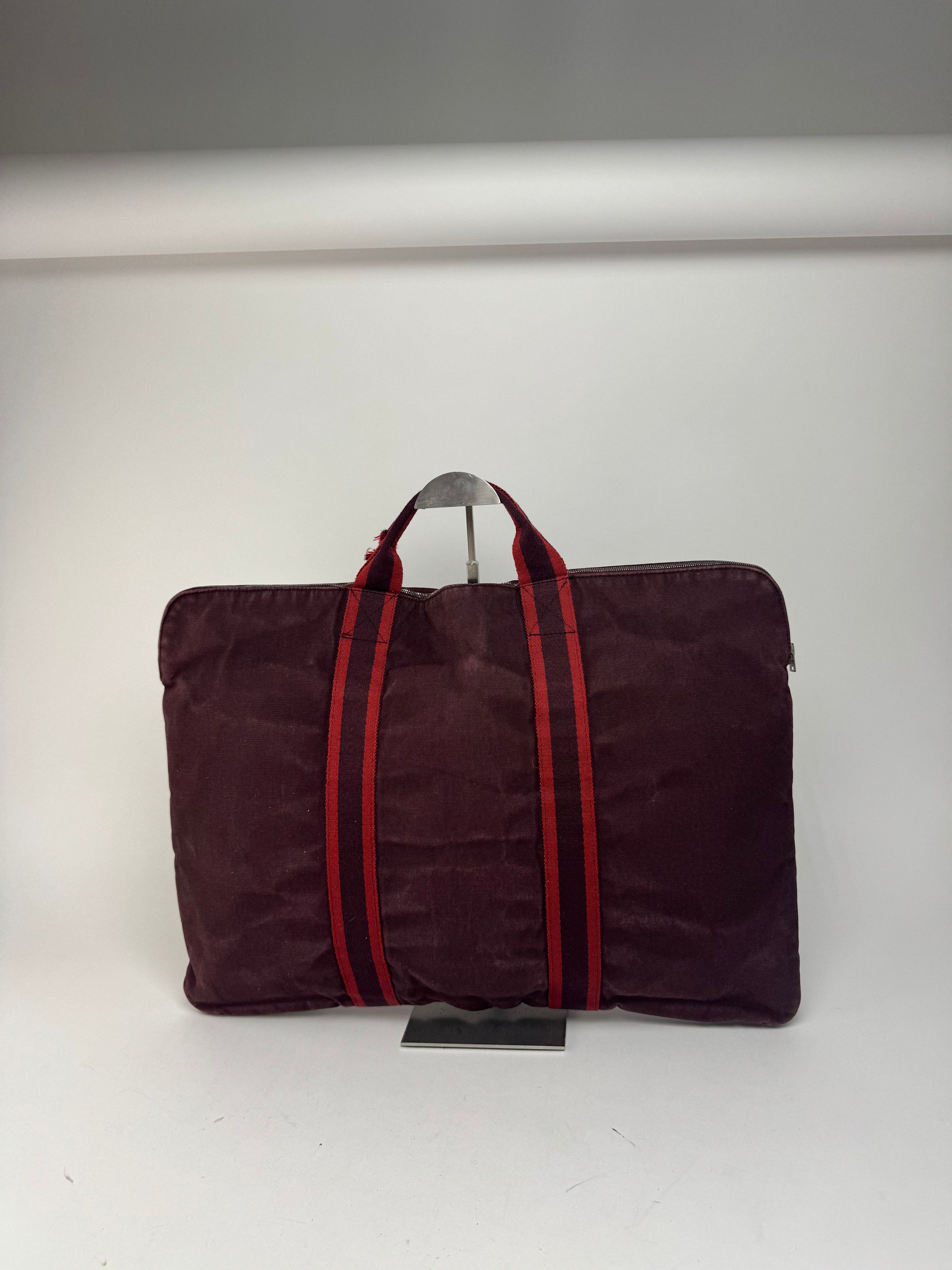 Other Vintage Hermes Canvas Travel Bag purple Size ONE SIZE - 4 Thumbnail