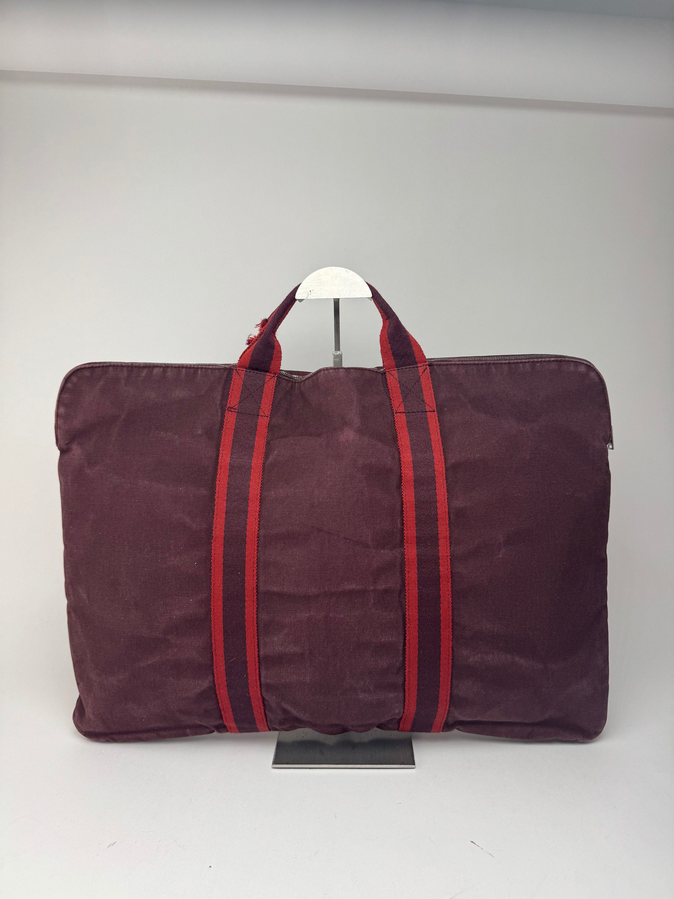 Other Vintage Hermes Canvas Travel Bag purple Size ONE SIZE - 8 Thumbnail