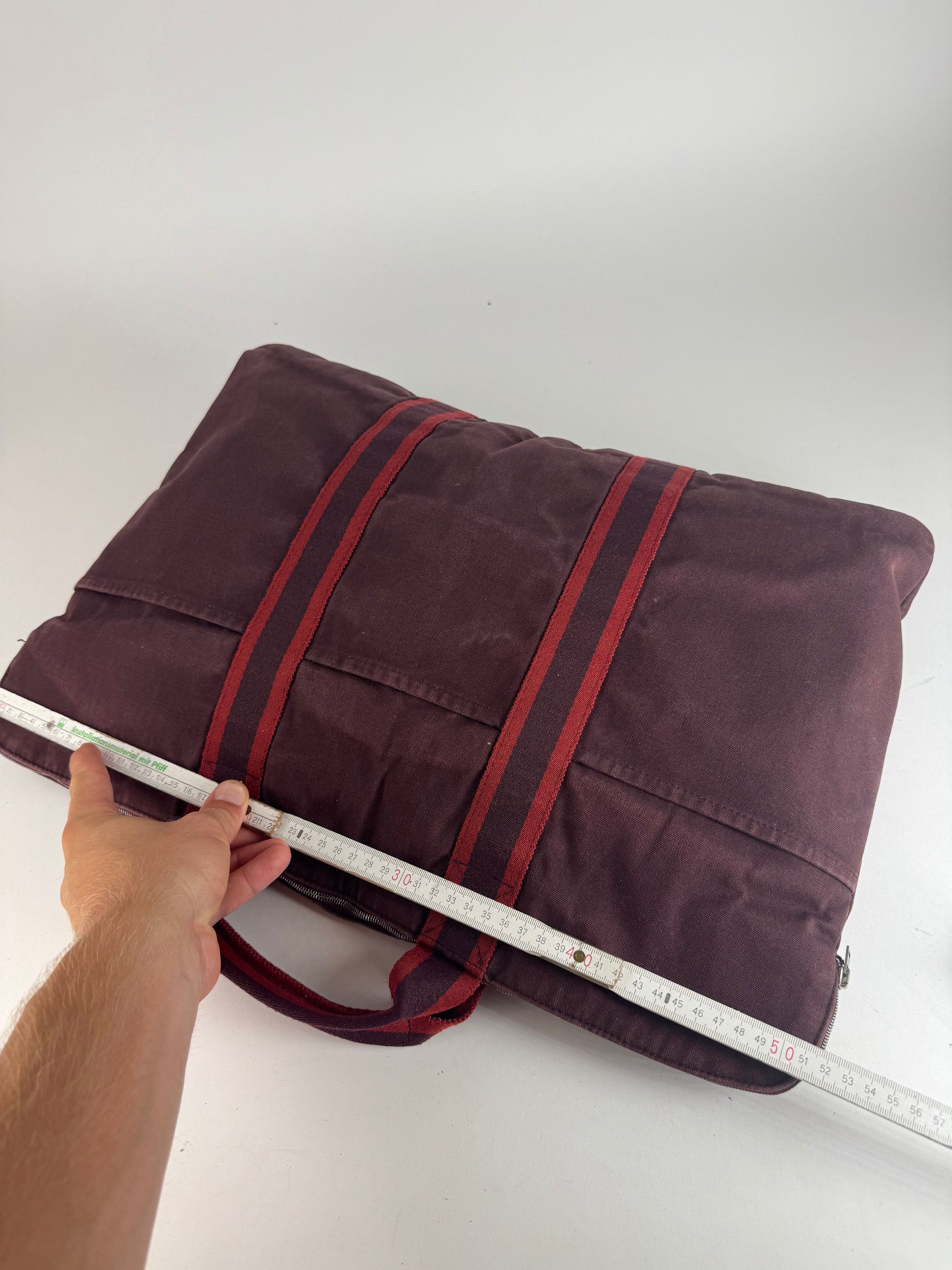 Other Vintage Hermes Canvas Travel Bag purple Size ONE SIZE - 10 Thumbnail