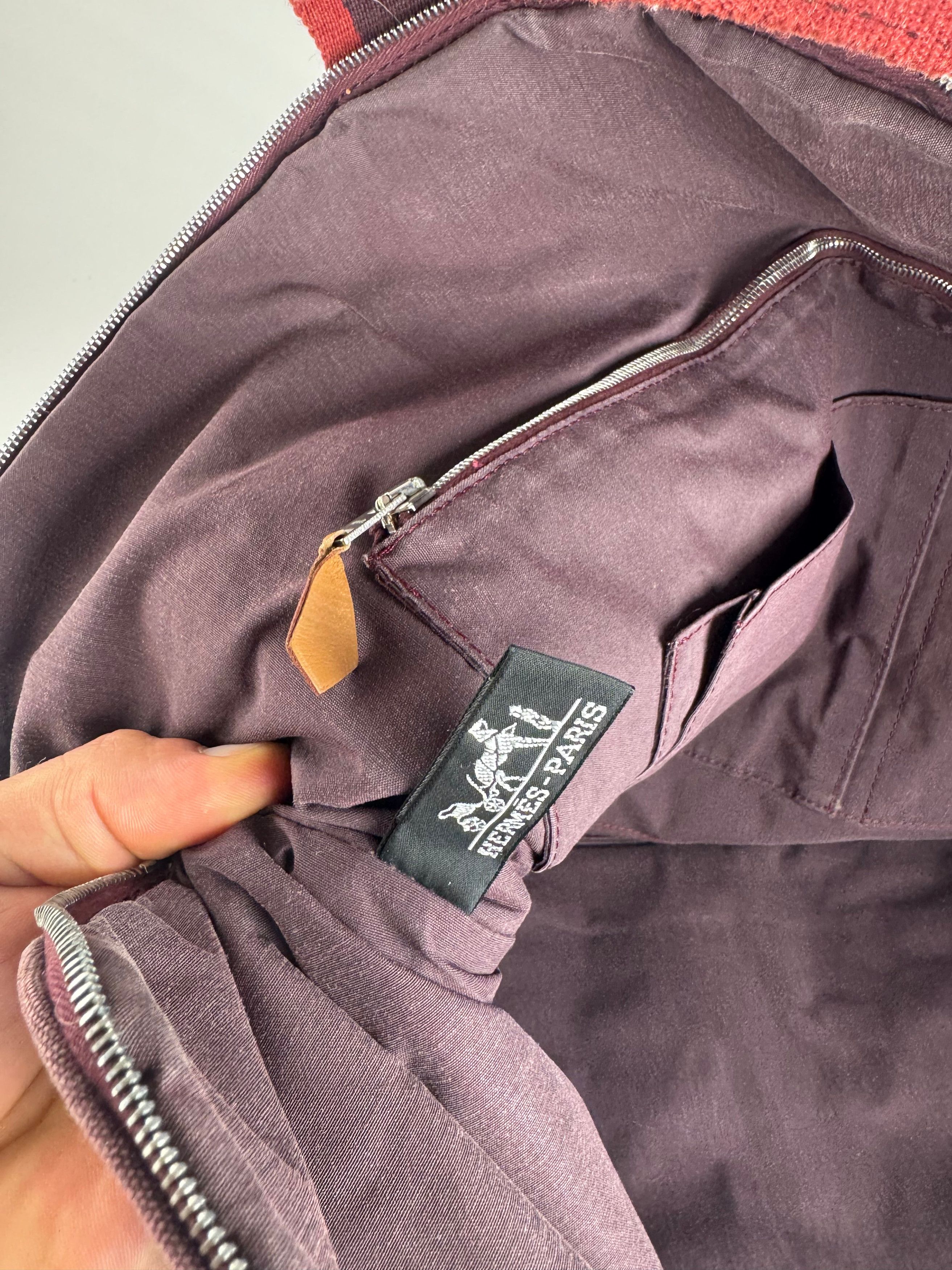 Other Vintage Hermes Canvas Travel Bag purple Size ONE SIZE - 5 Thumbnail