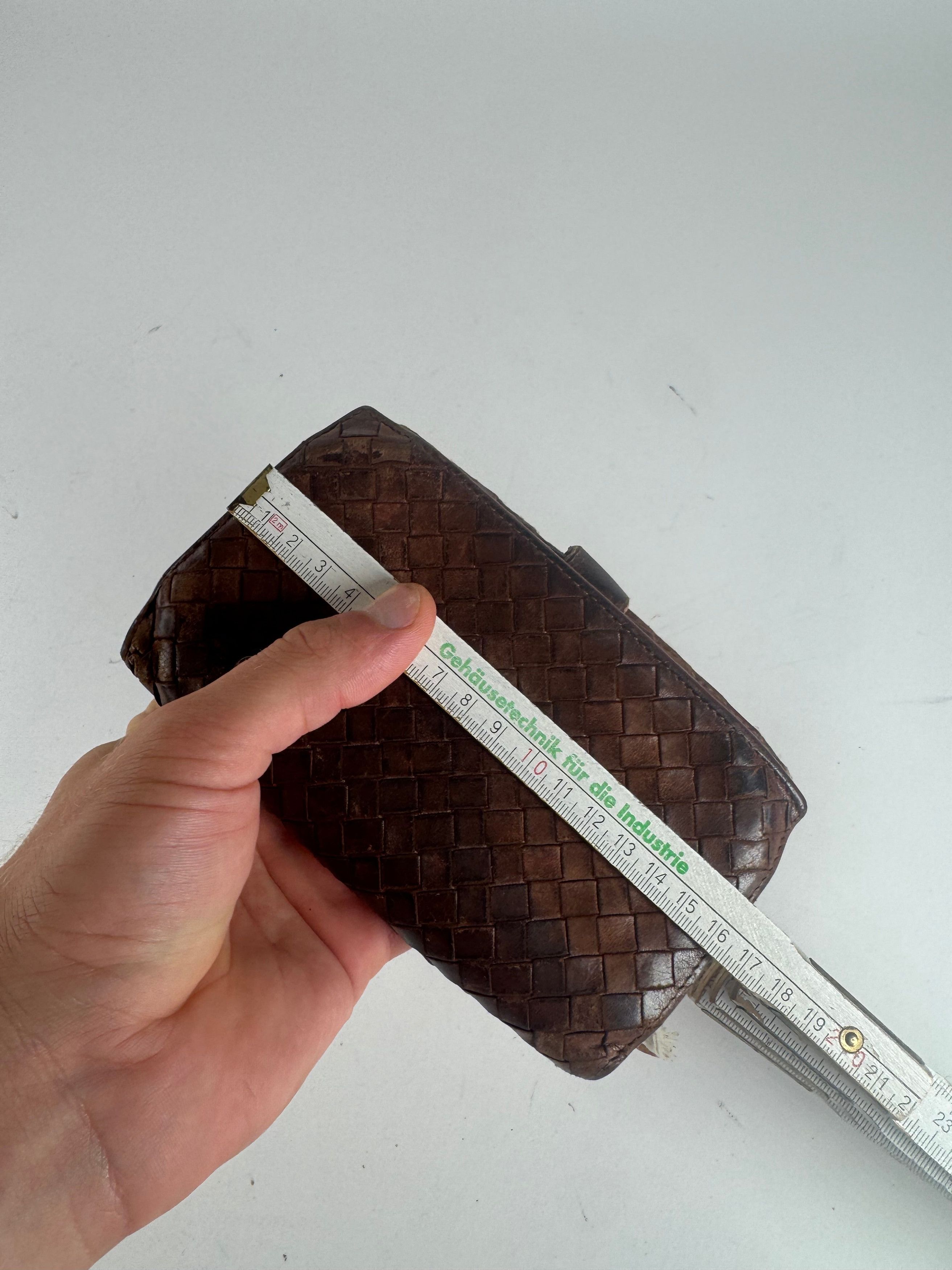 Bottega Veneta Vintage Intrecciato Leather wallet Brown orange Size ONE SIZE - 11 Thumbnail