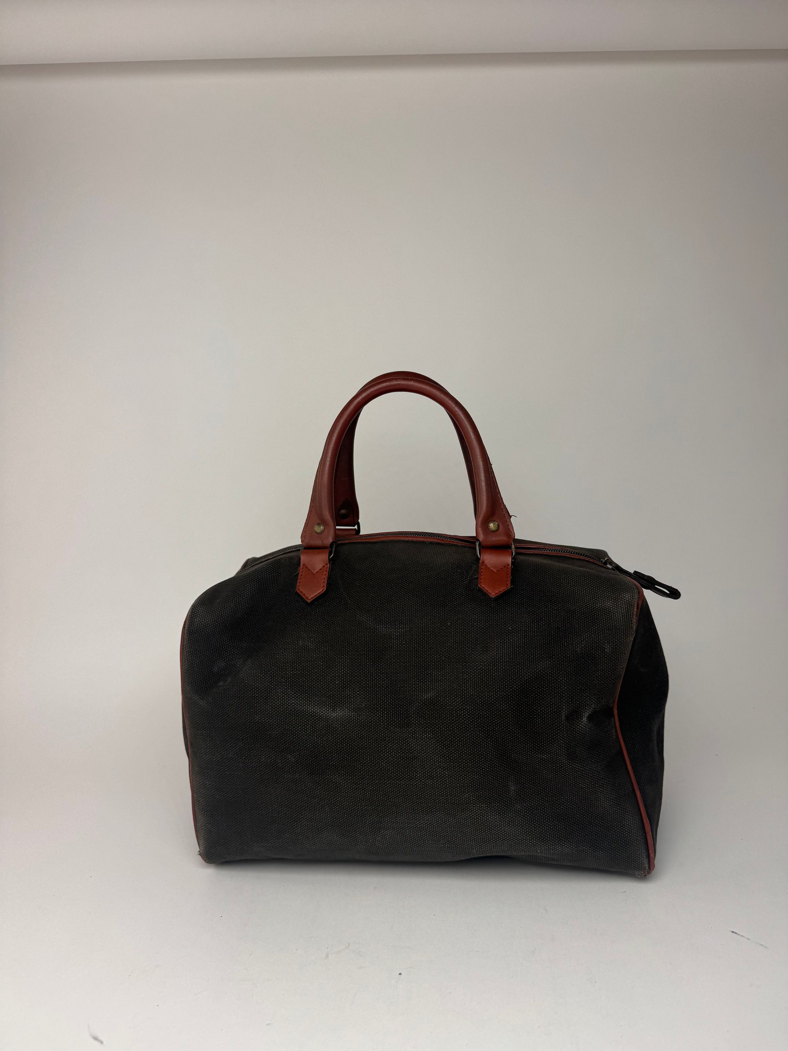 Other Vintage Yves Saint Laurent Mini Boston Leather Canvas bag bl Size ONE SIZE - 6 Thumbnail