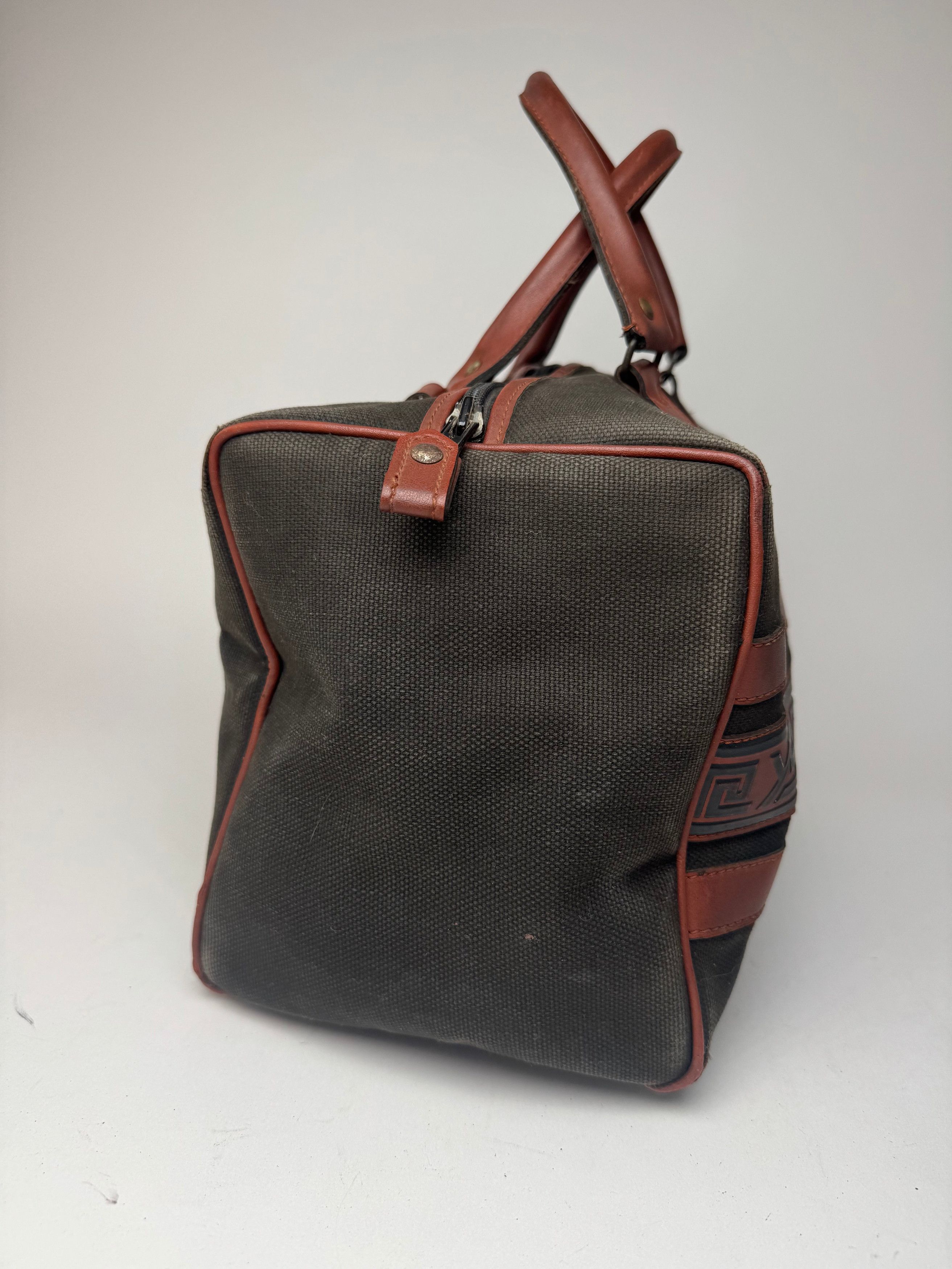 Other Vintage Yves Saint Laurent Mini Boston Leather Canvas bag bl Size ONE SIZE - 7 Thumbnail