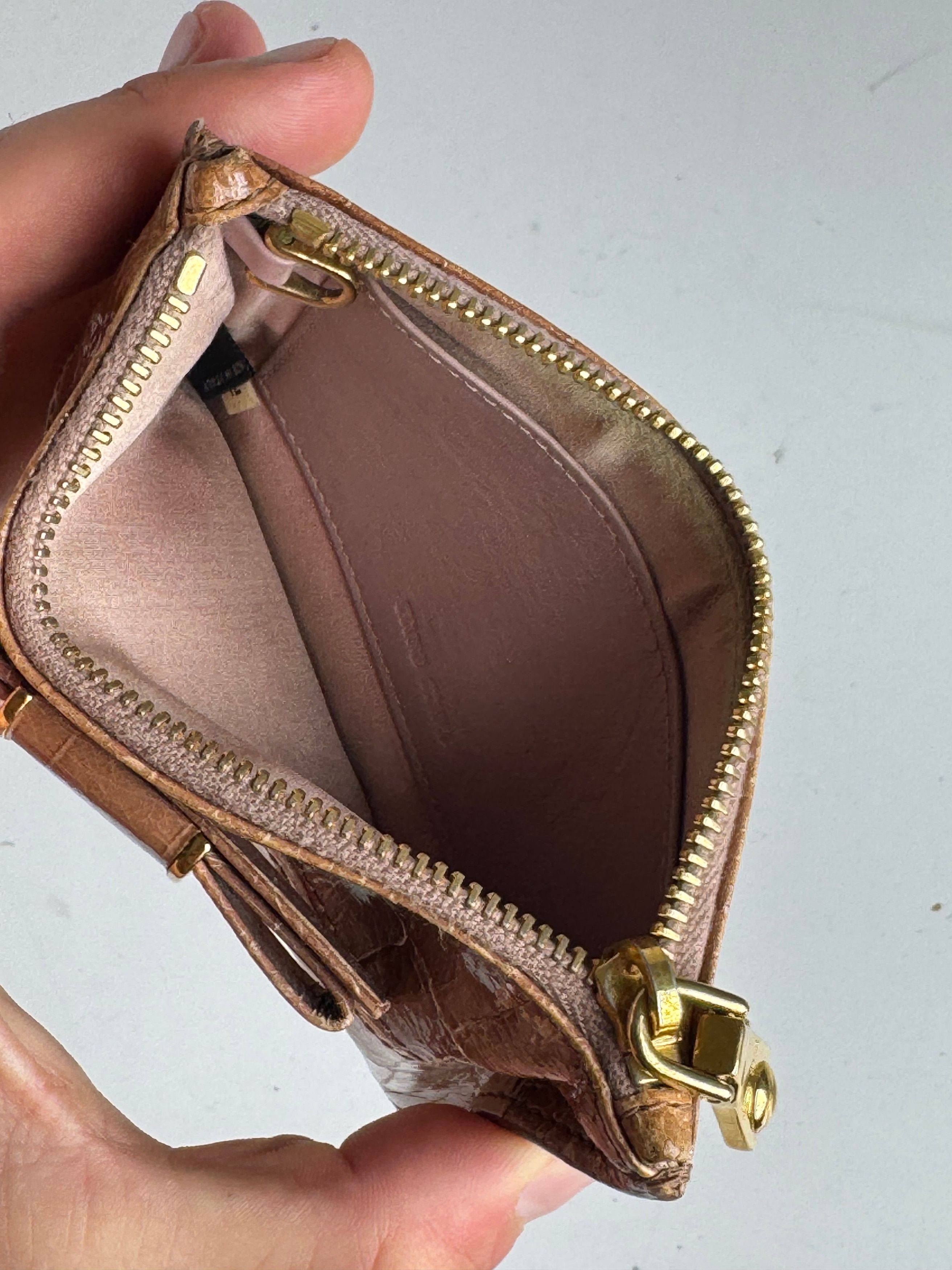 Miu Miu Vintage Patent Leather Card holder Beige Brown Size ONE SIZE - 6 Thumbnail
