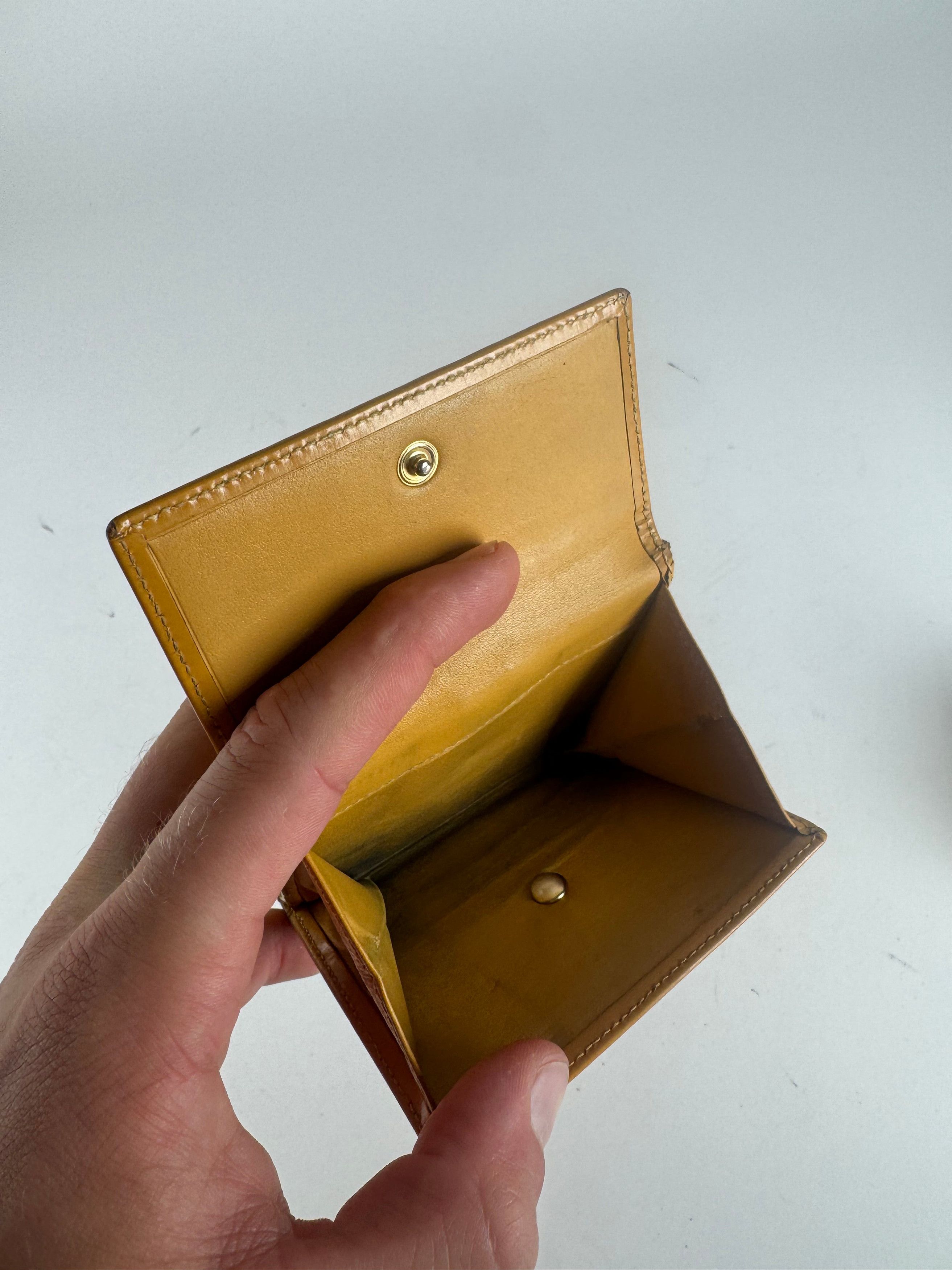 Loewe Vintage Madrid Patent Leather wallet yellow Size ONE SIZE - 6 Thumbnail