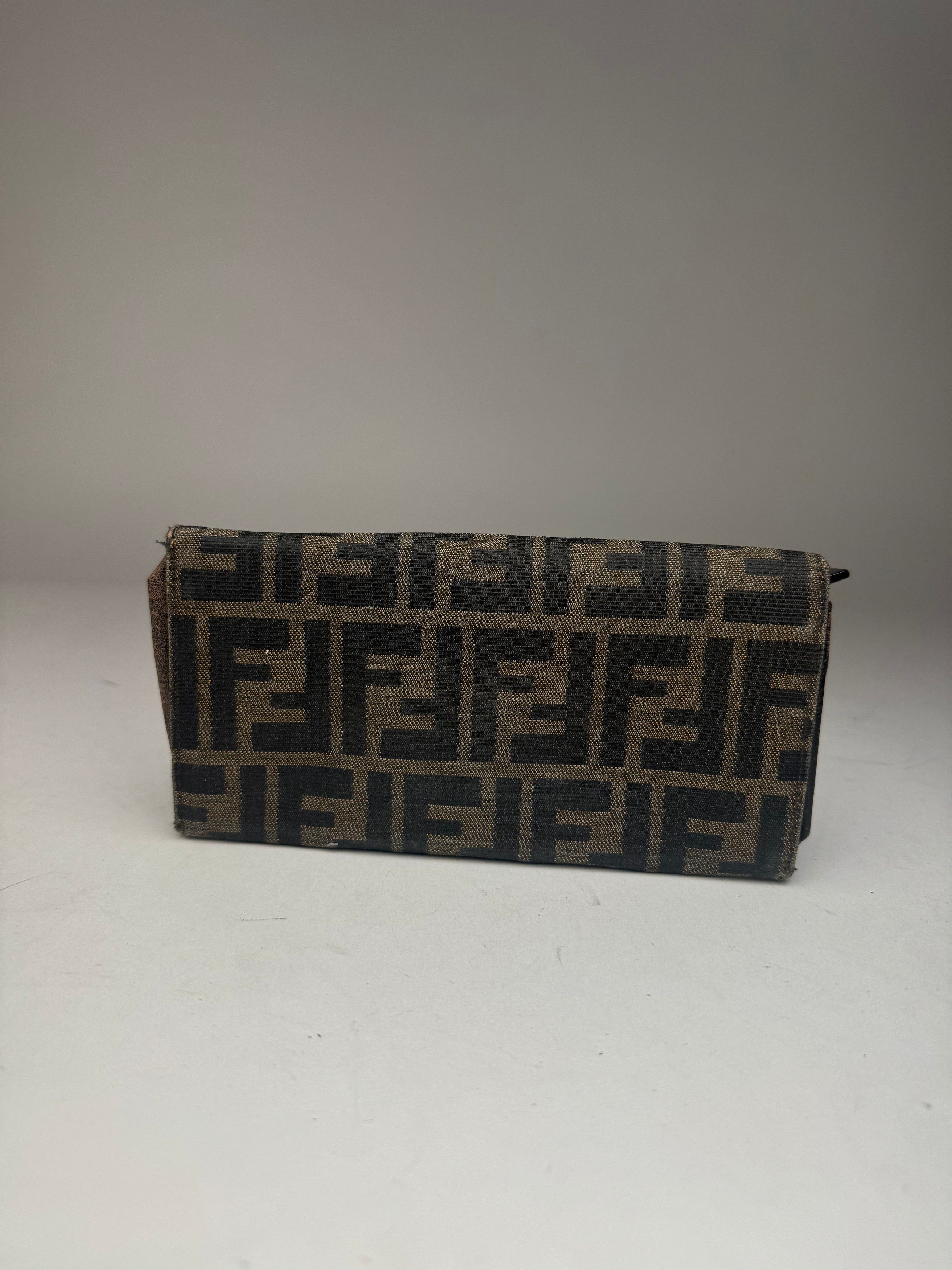 Fendi Vintage Baguette Monogram Wallet Brown Size ONE SIZE - 2 Thumbnail