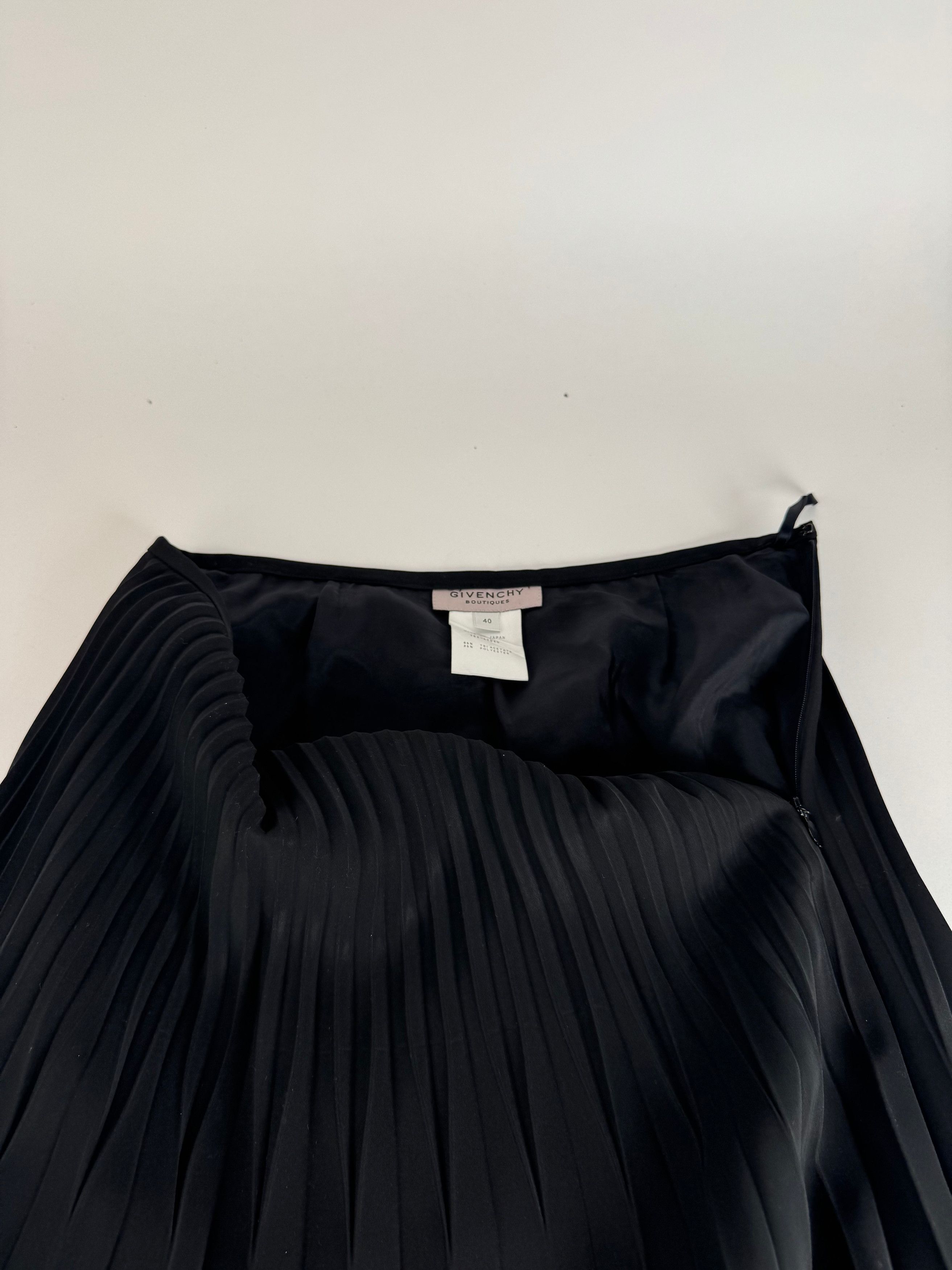 Givenchy Vintage Plissee Skirt 36/S black Size 27" / US 4 / IT 40 - 13 Thumbnail