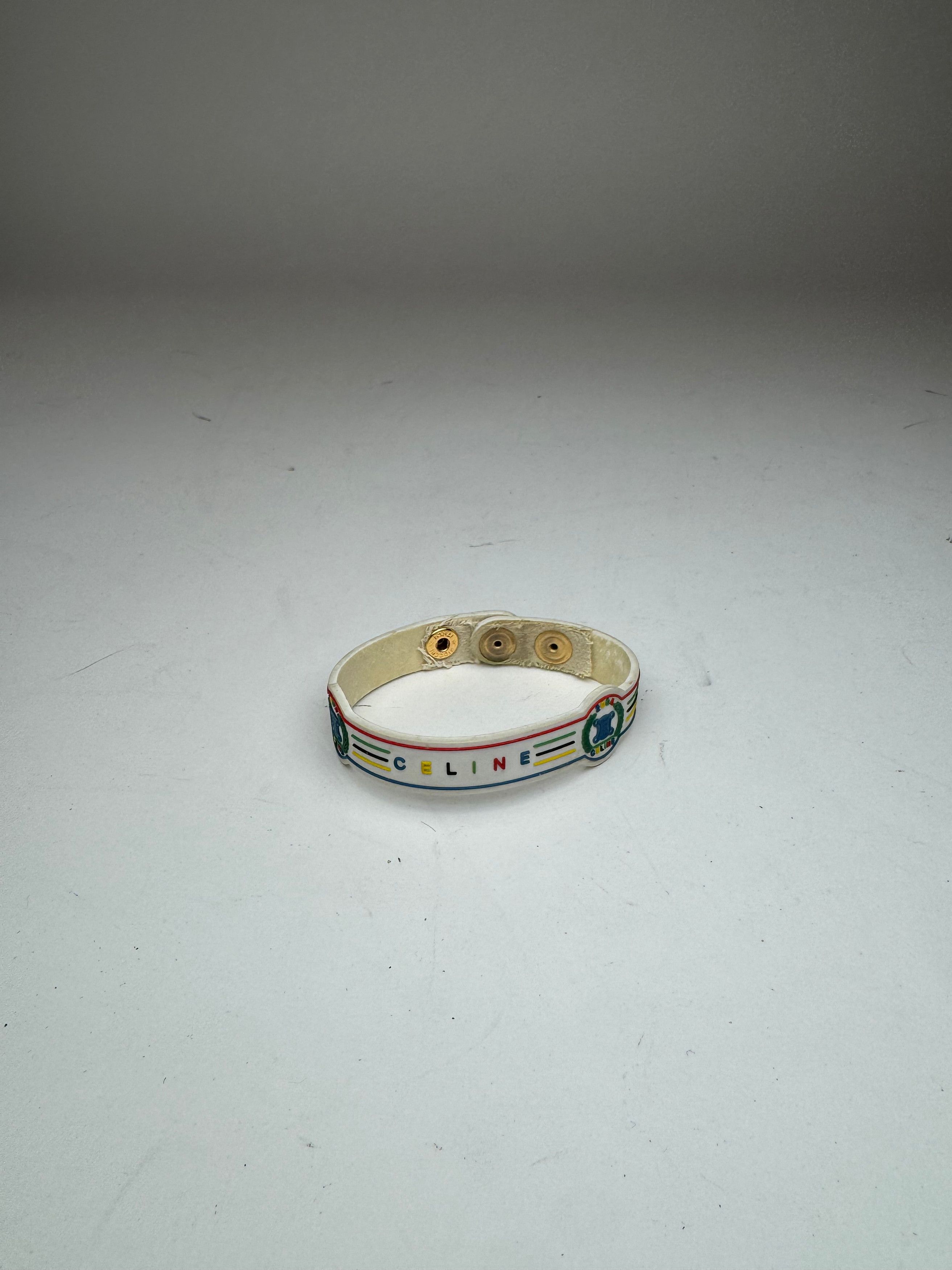 Celine Vintage Paris Plastic Bracelet Size ONE SIZE - 2 Thumbnail