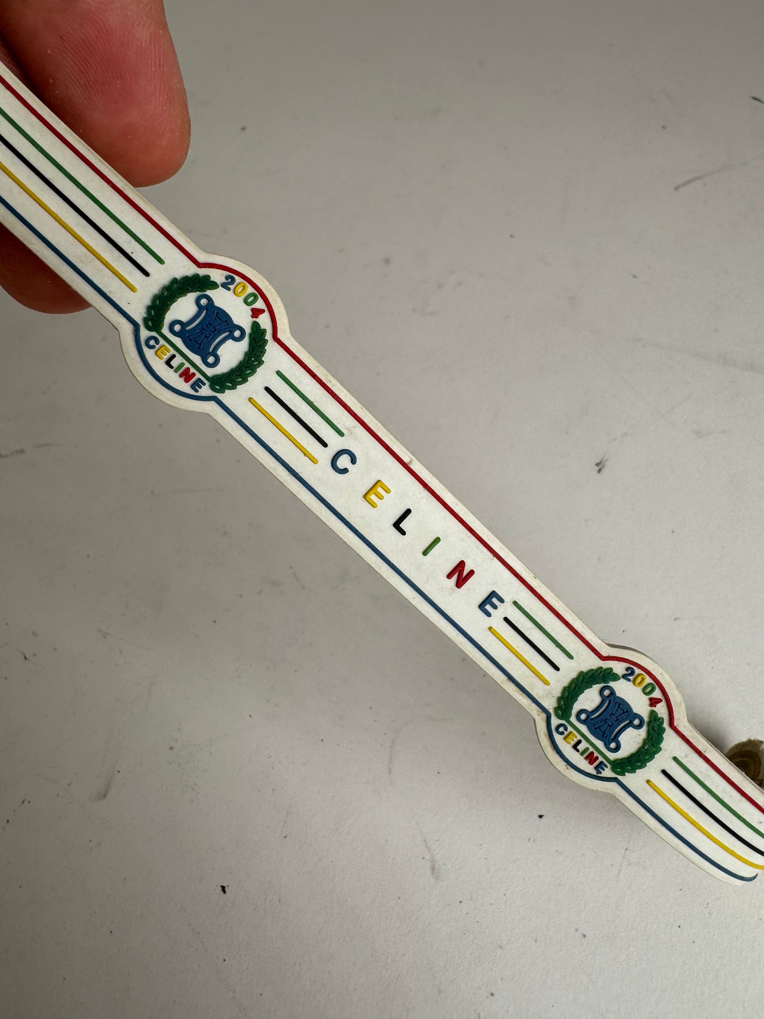 Celine Vintage Paris Plastic Bracelet Size ONE SIZE - 7 Thumbnail