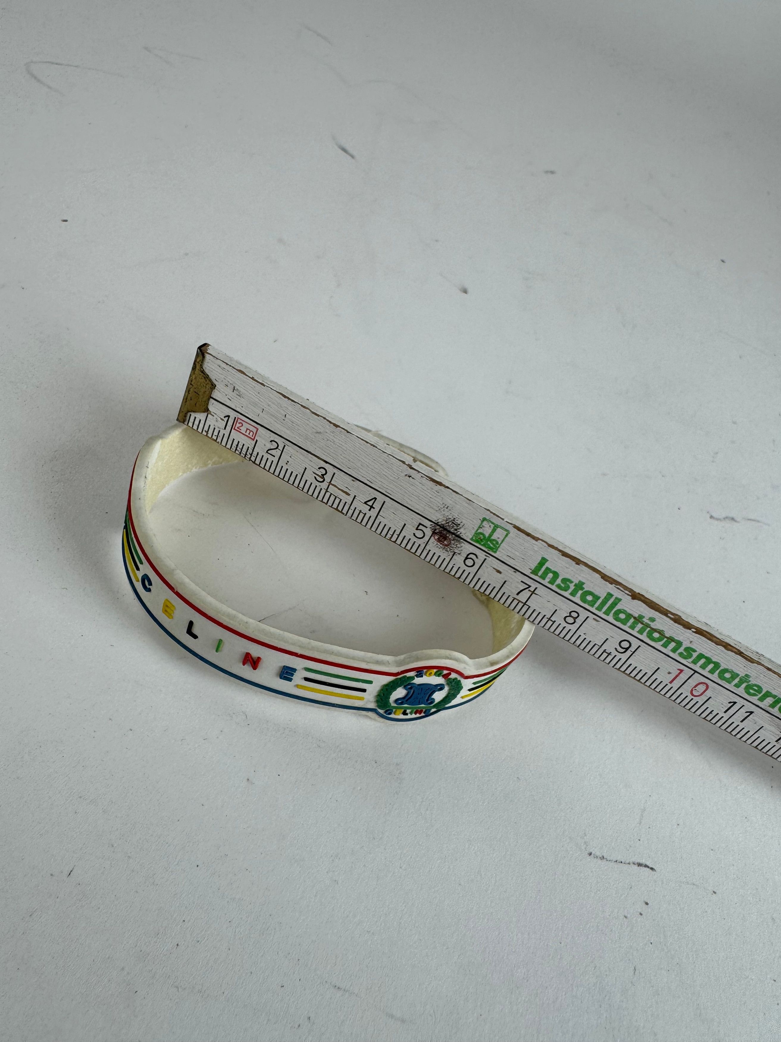 Celine Vintage Paris Plastic Bracelet Size ONE SIZE - 11 Thumbnail