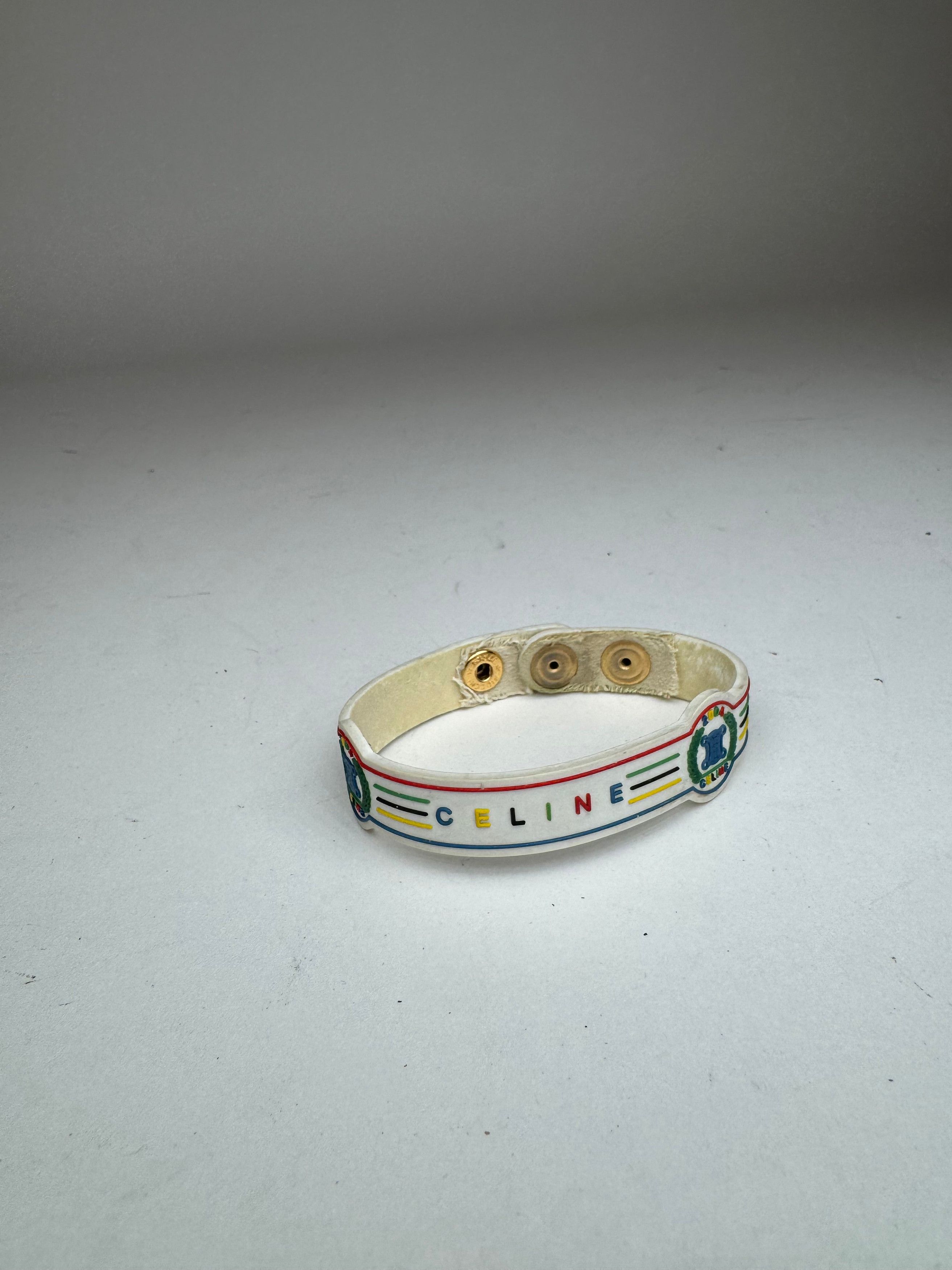 Celine Vintage Paris Plastic Bracelet Size ONE SIZE - 13 Thumbnail