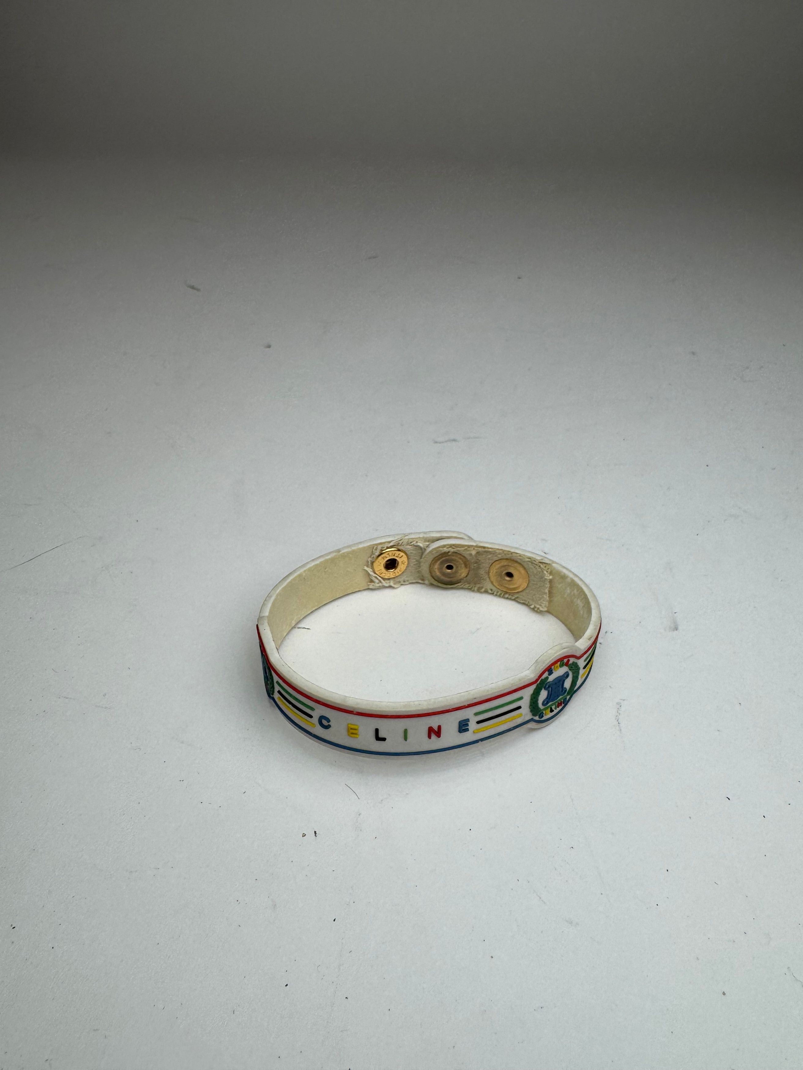 Celine Vintage Paris Plastic Bracelet Size ONE SIZE - 6 Thumbnail