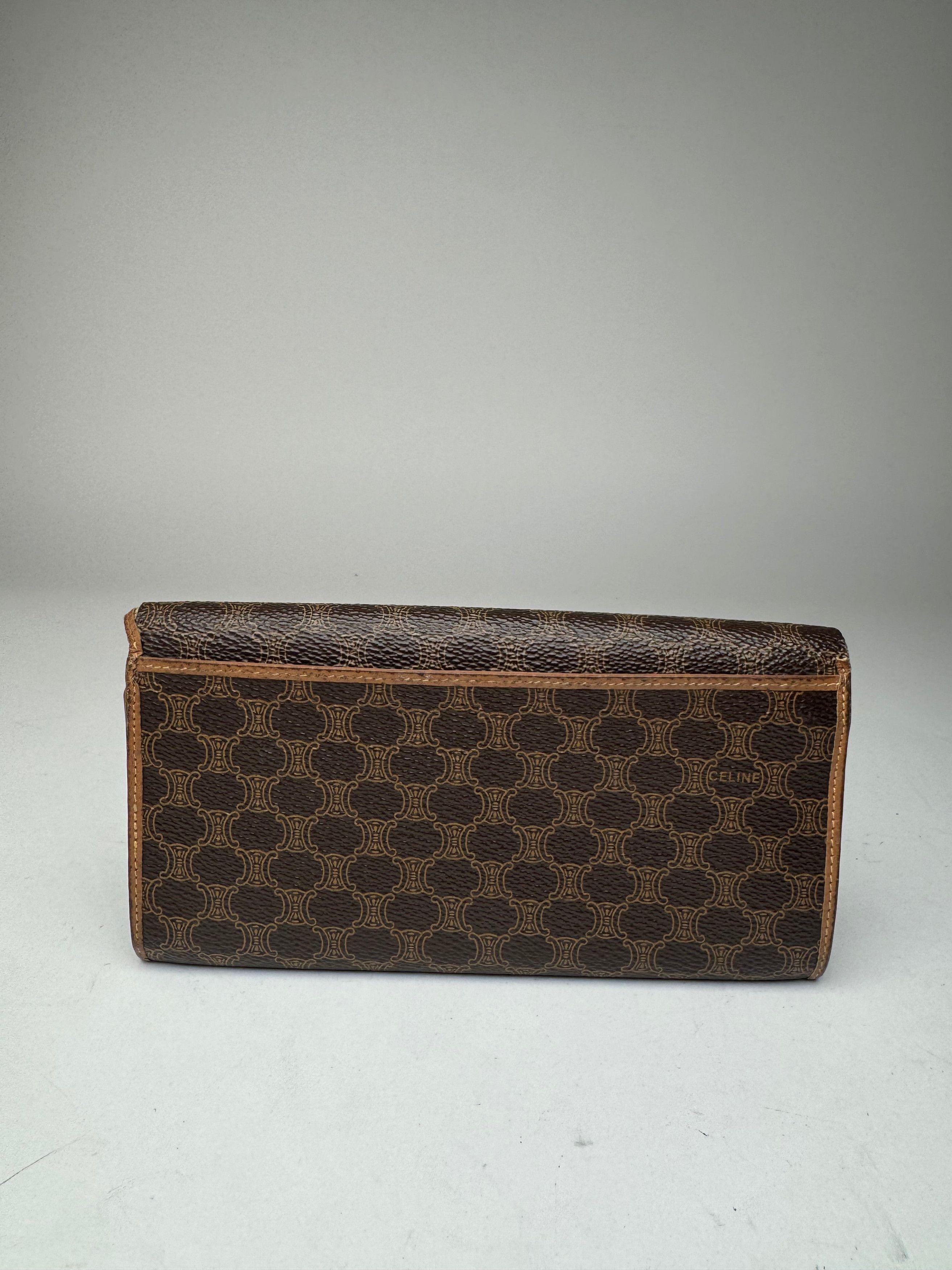 Celine Vintage Paris Leather wallet brown Size ONE SIZE - 2 Thumbnail