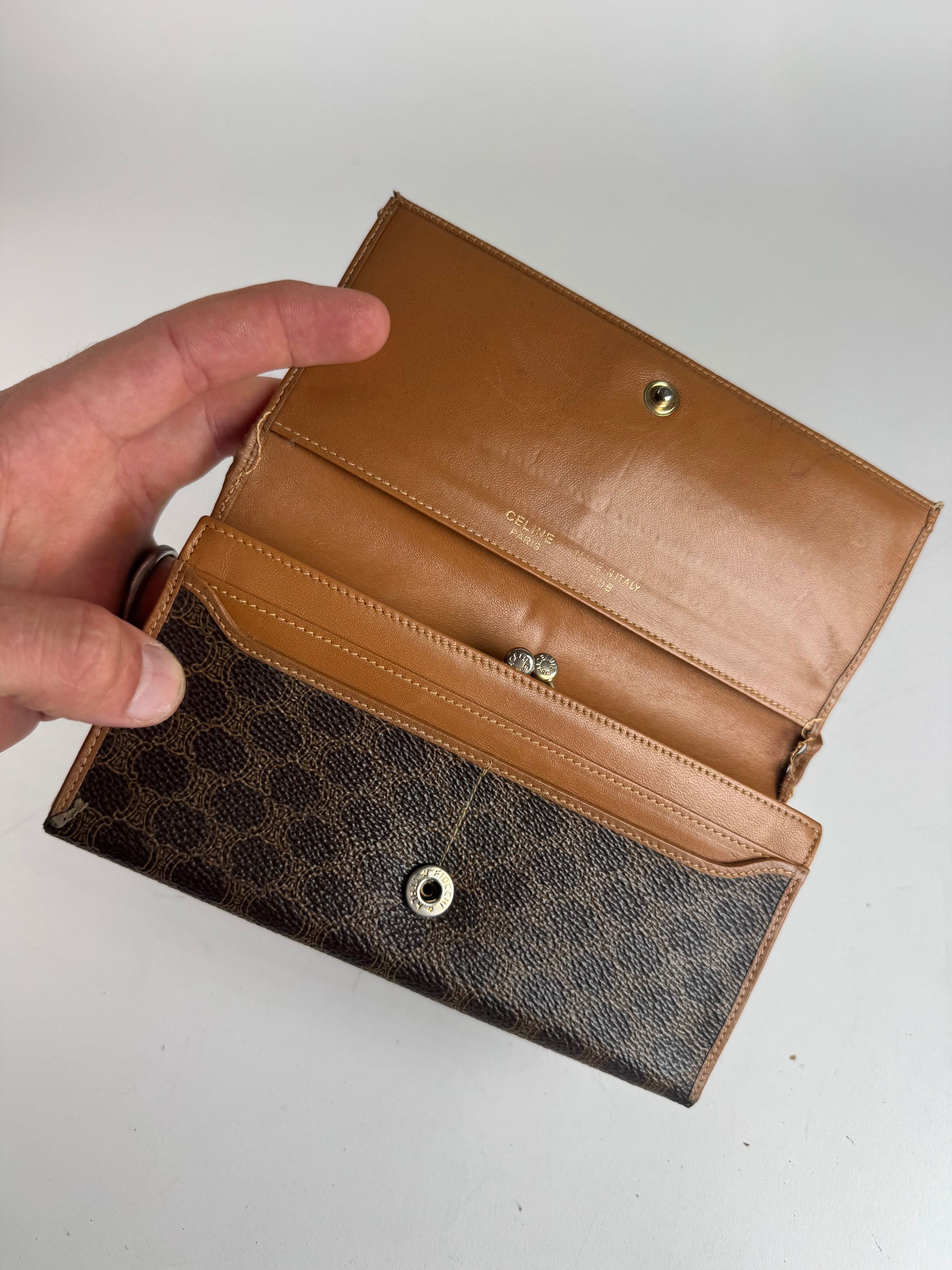 Celine Vintage Paris Leather wallet brown Size ONE SIZE - 5 Thumbnail