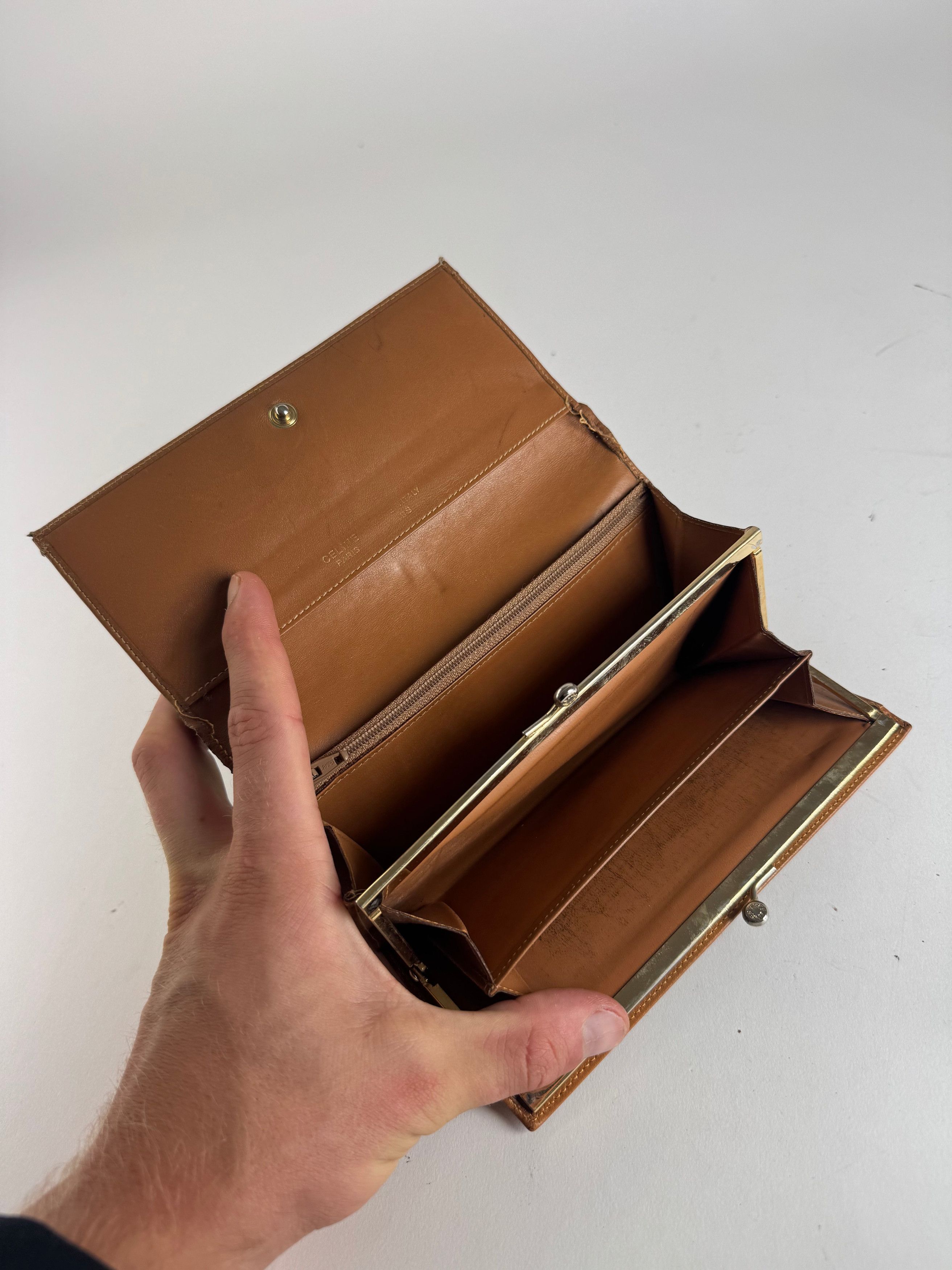 Celine Vintage Paris Leather wallet brown Size ONE SIZE - 10 Thumbnail