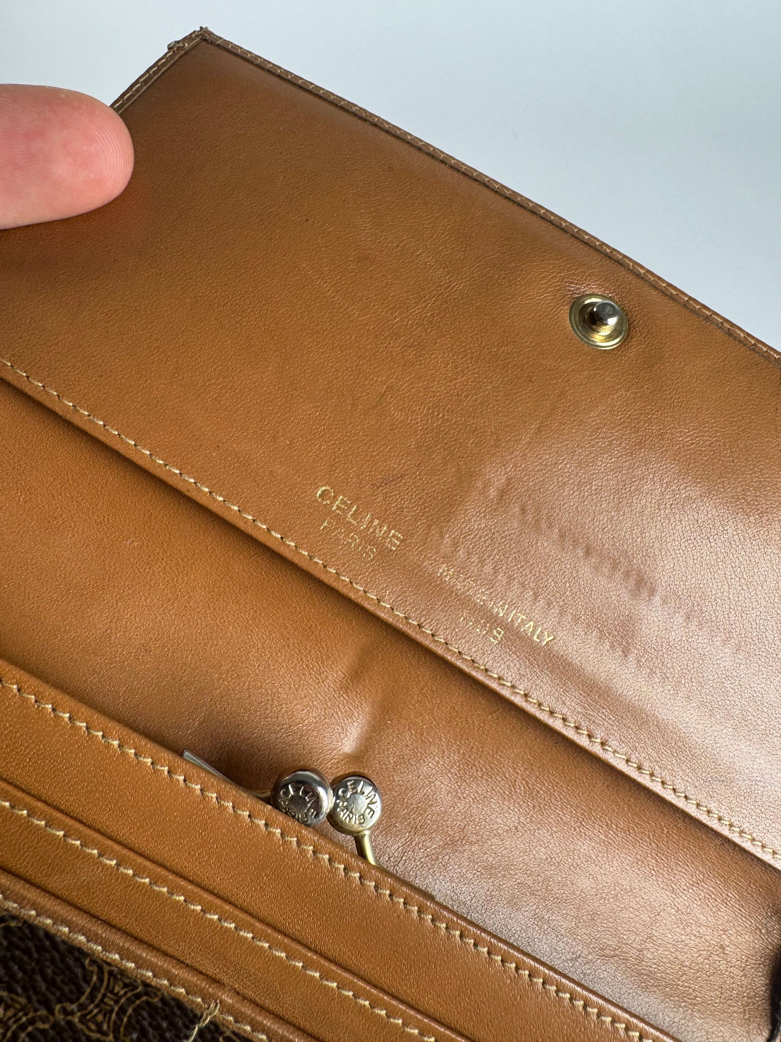 Celine Vintage Paris Leather wallet brown Size ONE SIZE - 7 Thumbnail