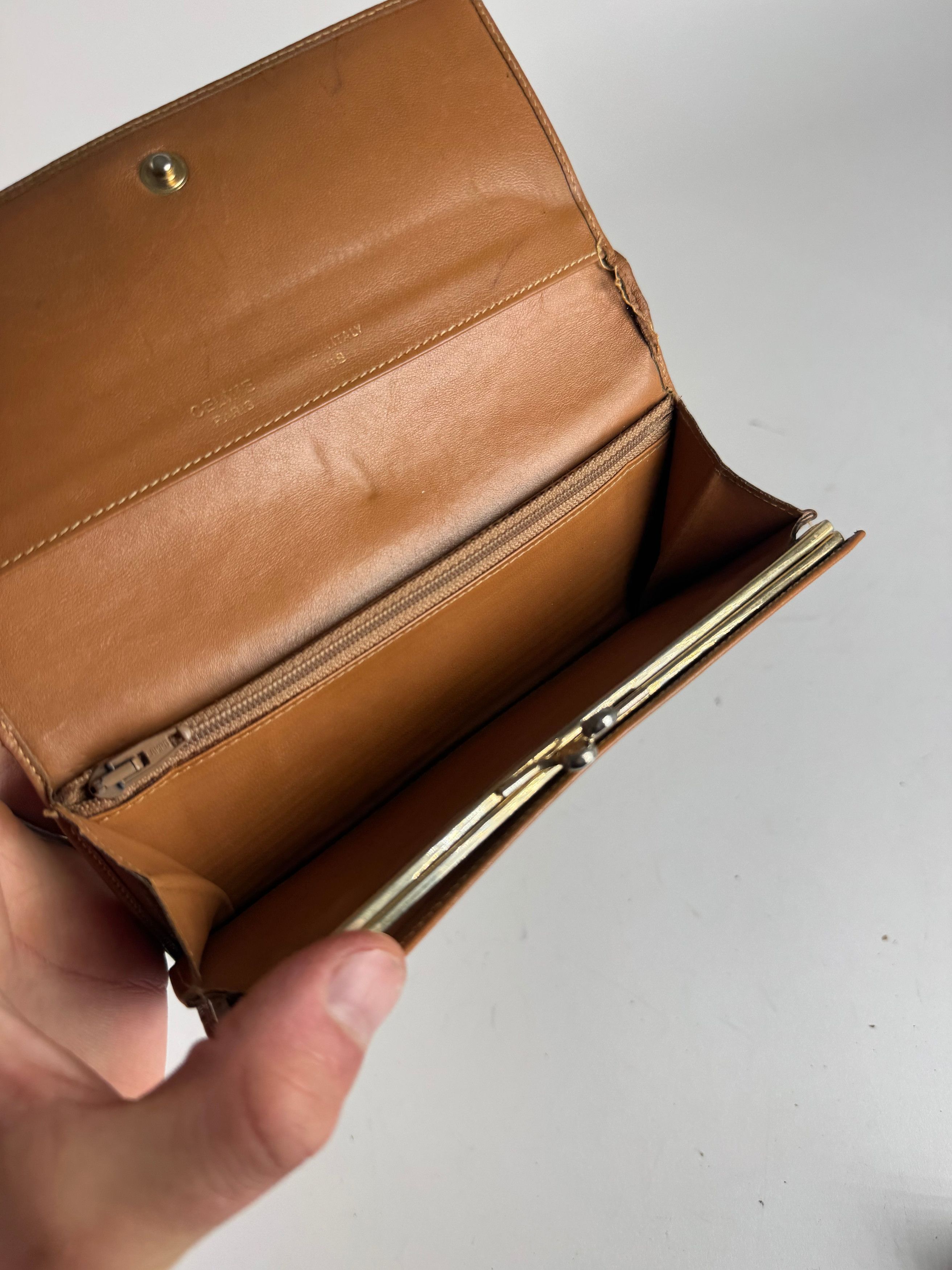 Celine Vintage Paris Leather wallet brown Size ONE SIZE - 8 Thumbnail