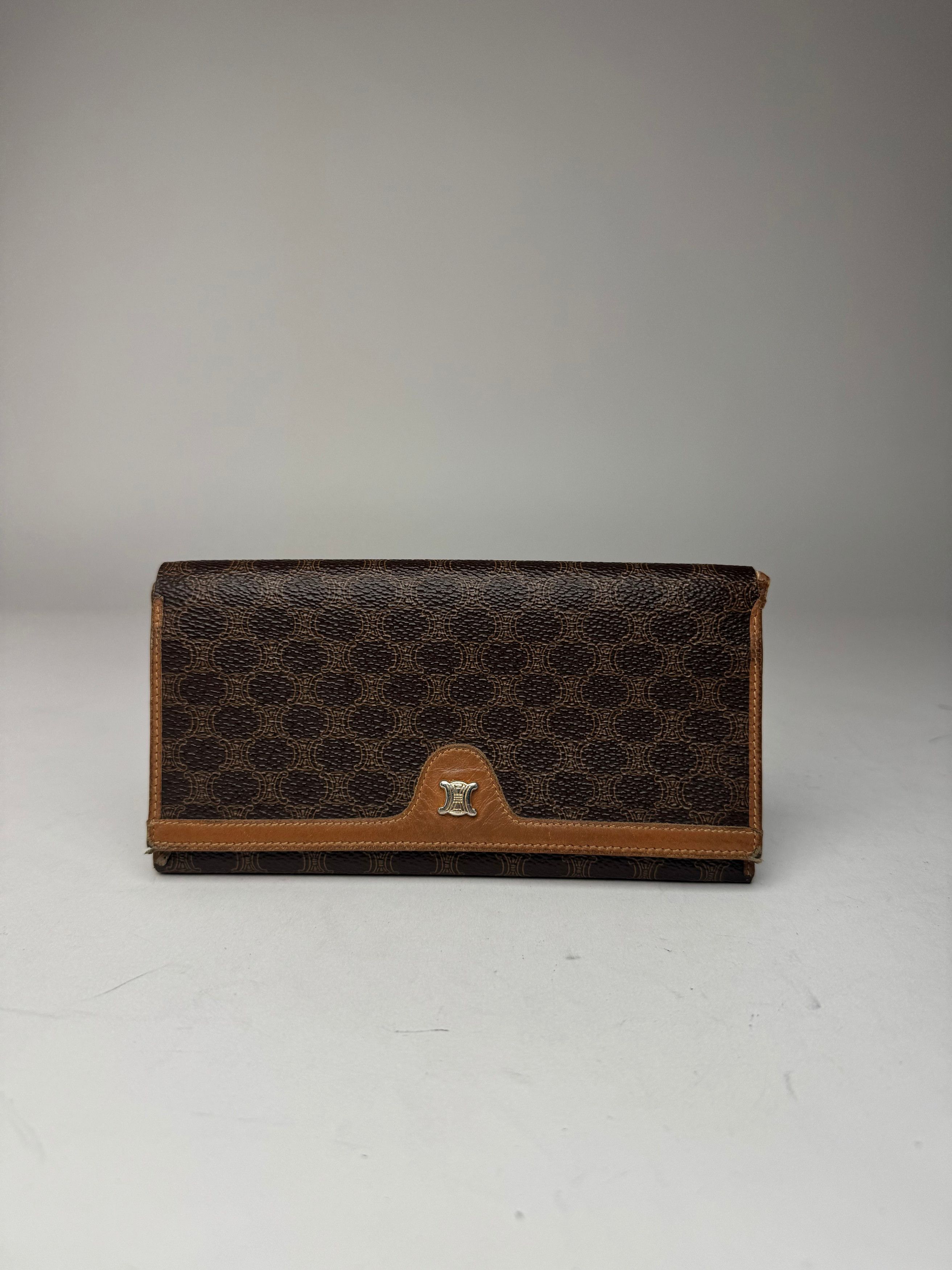 Celine Vintage Paris Leather wallet brown Size ONE SIZE - 4 Thumbnail