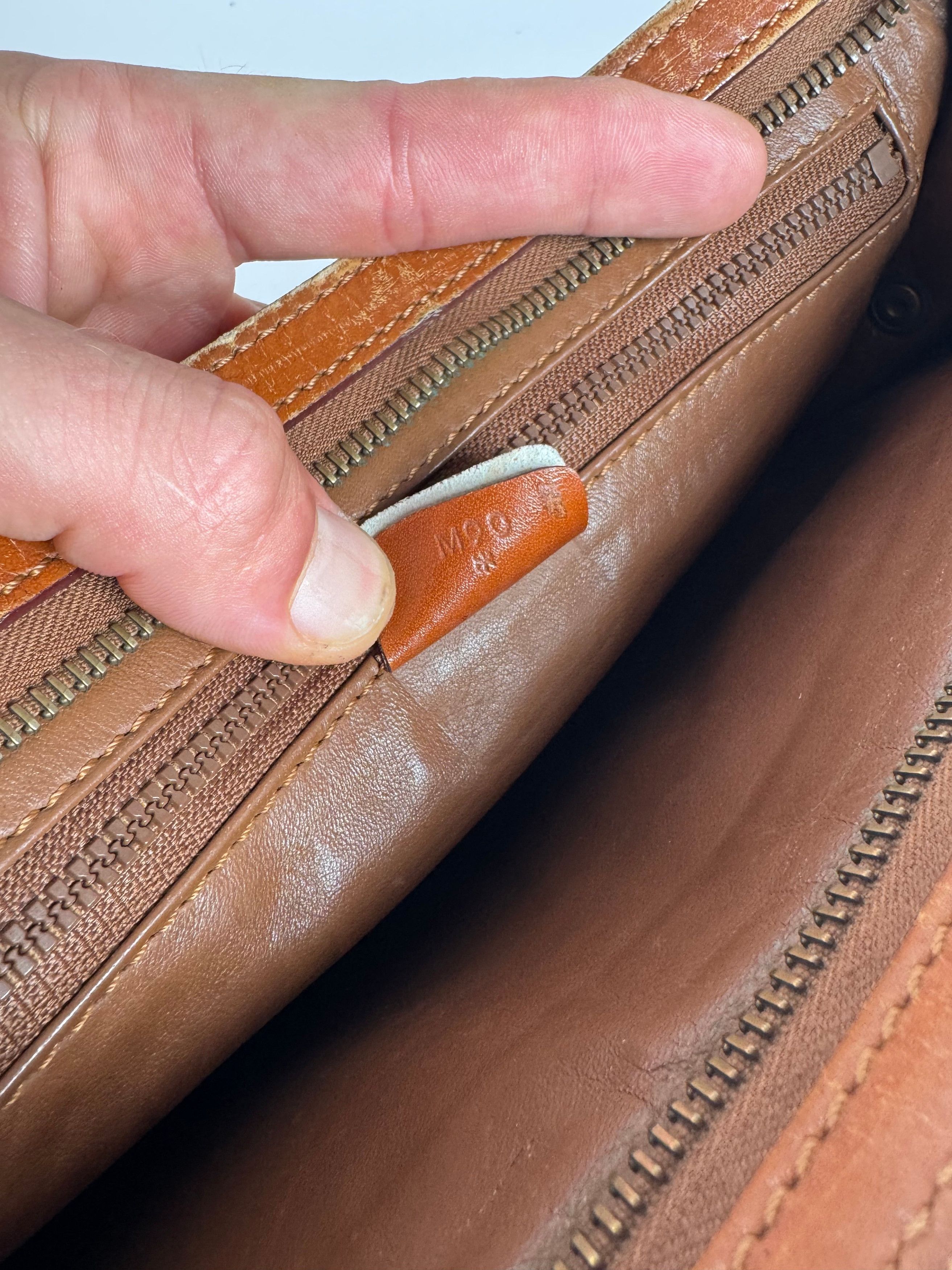 Celine Vintage Paris Leather Clutch Brown Size ONE SIZE - 5 Thumbnail